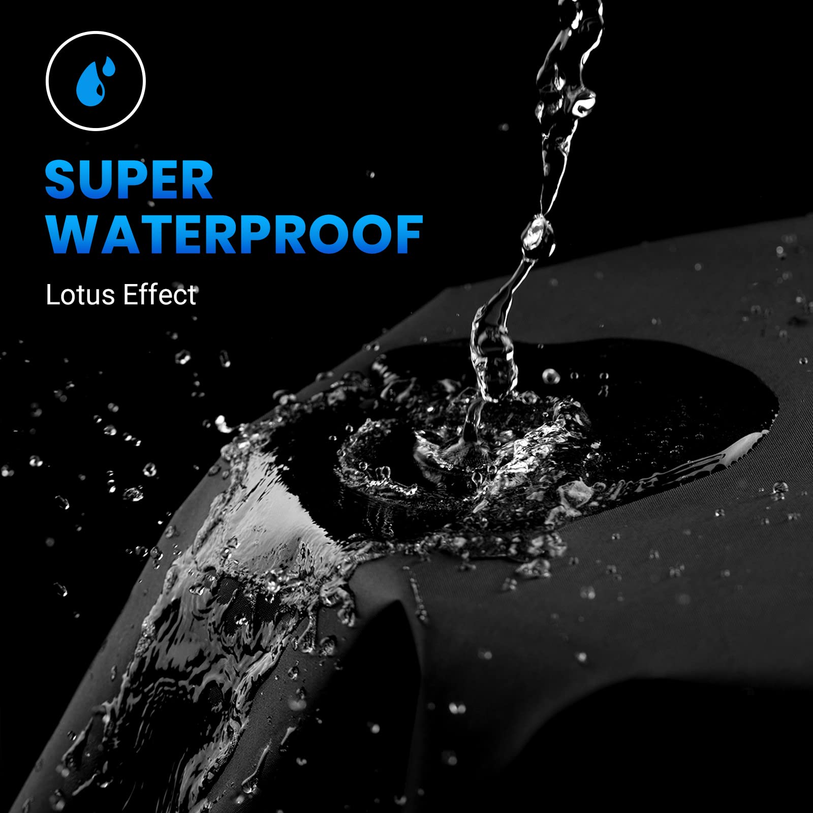 Favoto Motorcycle Cover 96.5 Inches Length All Season Universal Weather Waterproof Rain Sun Outdoor Protection Night Reflector W