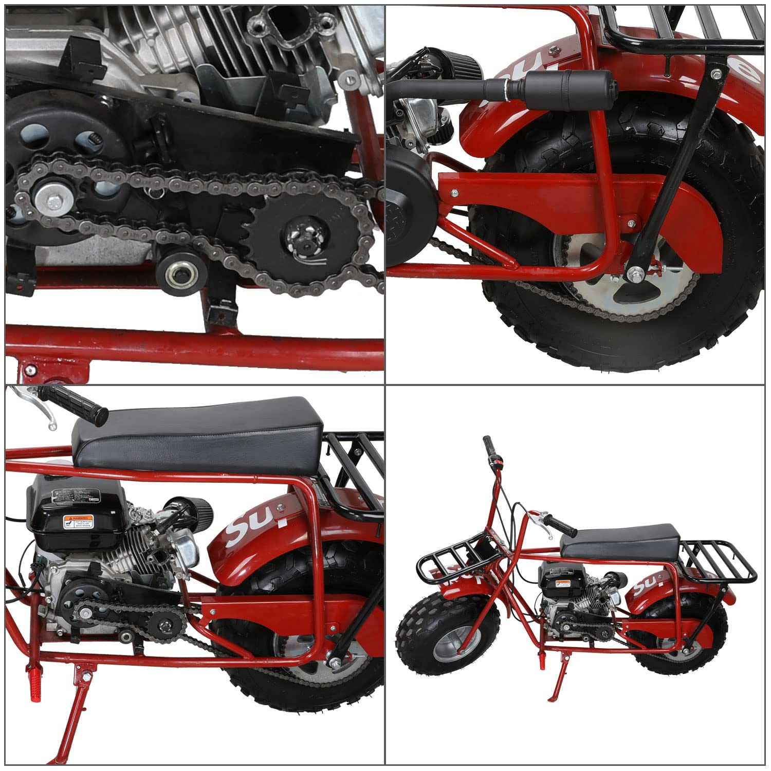 Yoxufa 420 Chain For Mini Bike Coleman Ct200U Ct200U-Ex Bt200X Baja Warrior Trailmaster Mb165 Mb200 Predator 212Cc 196Cc 200Cc 6