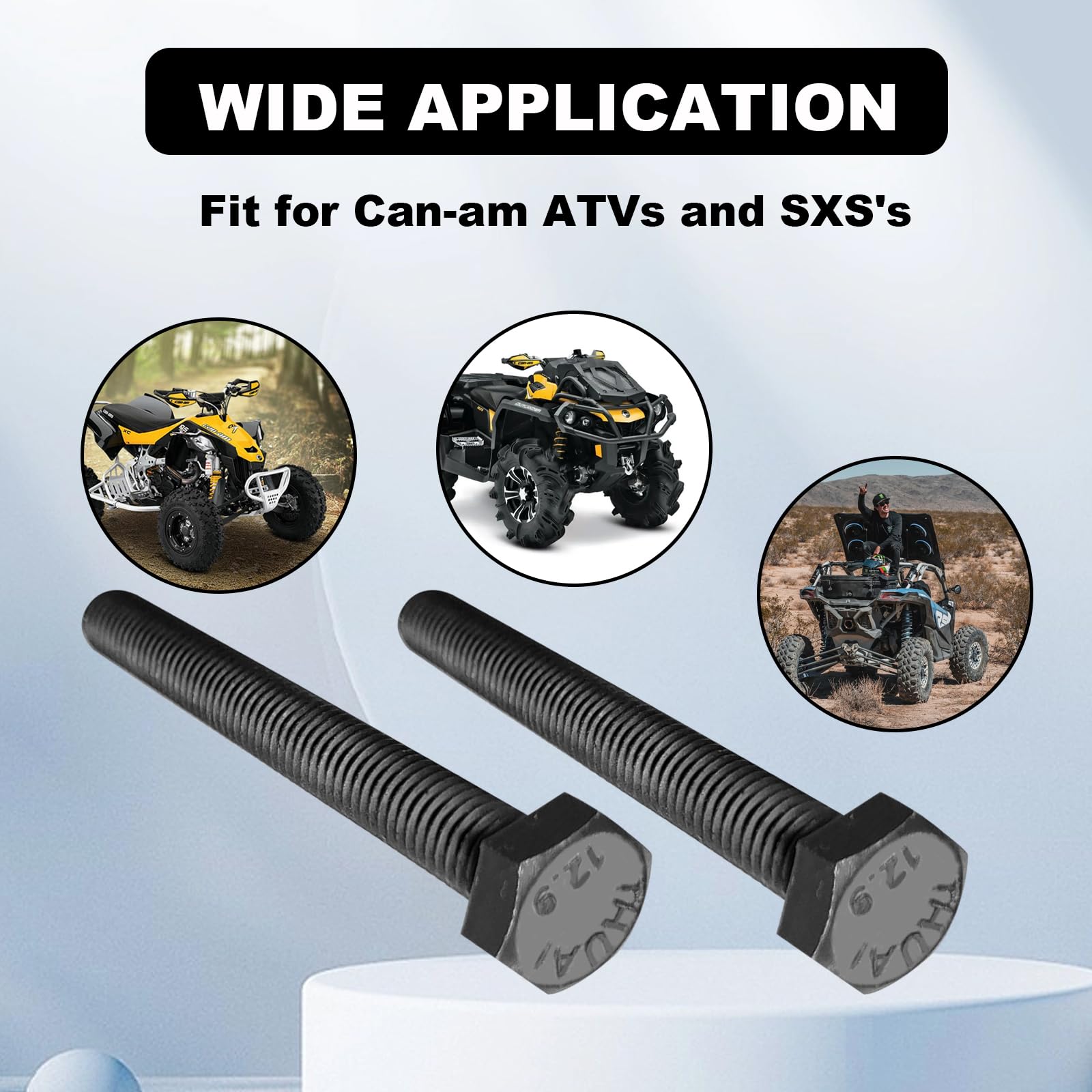 4 Pcs M8 8mm Secondary Clutch Spreader Belt Change Removal Tool Compatible with Can-am ATV's and SXS's Bolt M8 x 1.25 x 70, 12.9