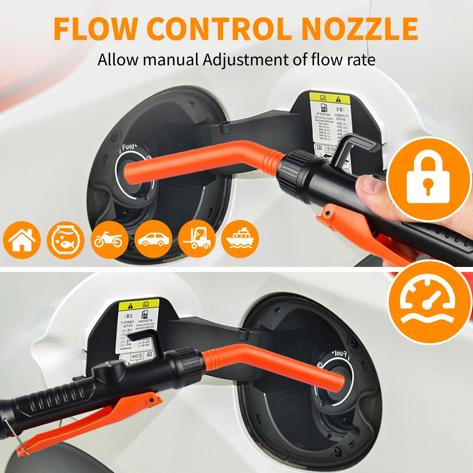 Portable Power Battery Pump, Battery Operated Electric Siphon Pump Water Transfer Pump, Easy to Use Manual Portable 2.4GPM Pump