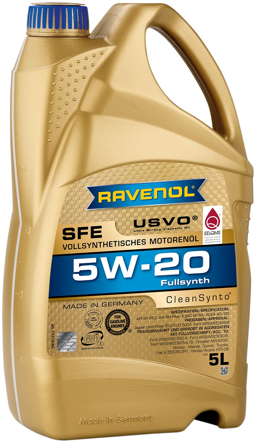 Ravenol J1A1504 Sfe 5W-20 Usvo Fully Synthetic Motor Oil (5 Liter)