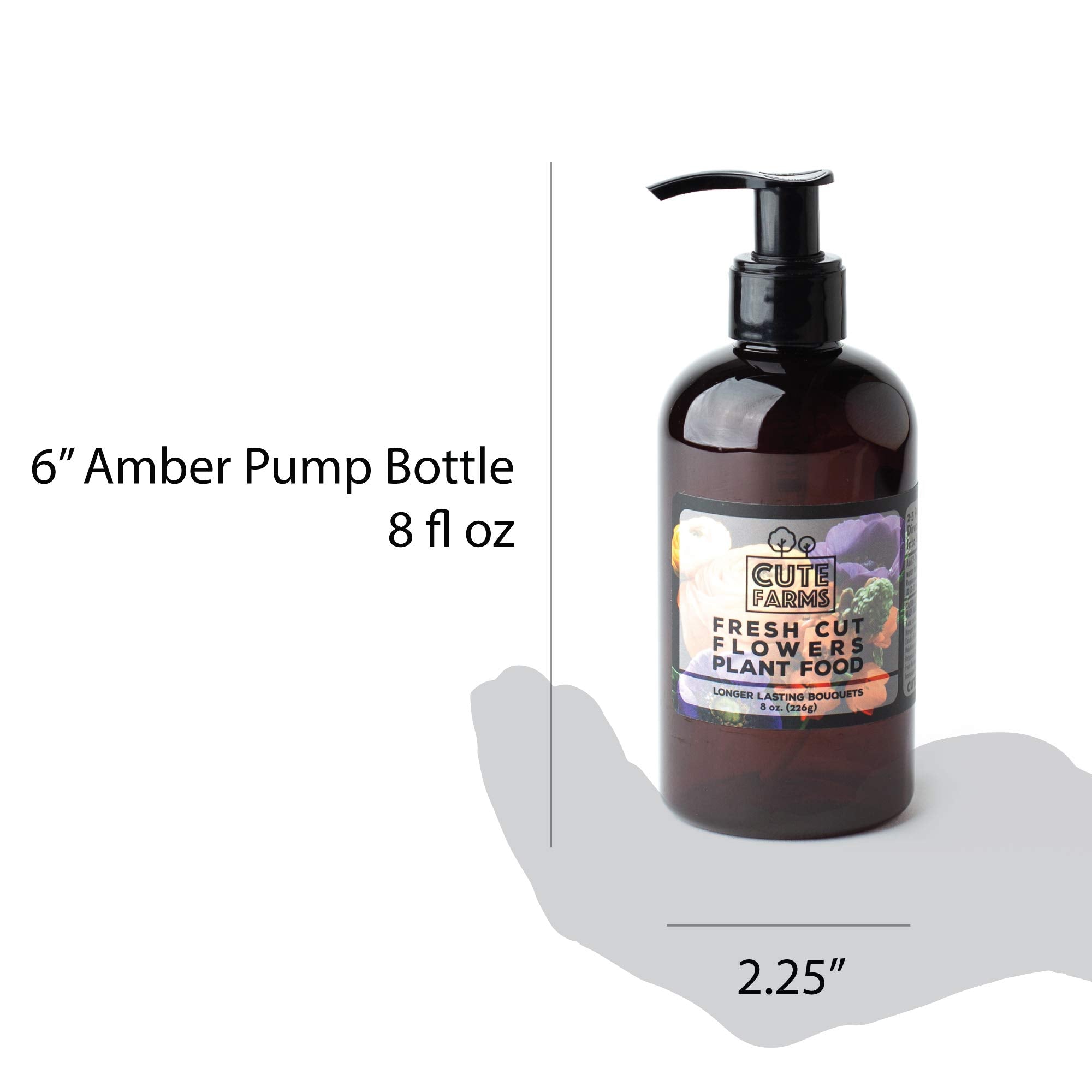 Fresh Cut Flower Food For Longer Lasting Blooms  Gentle Plant Food Concentrate (8 Oz Bottle)