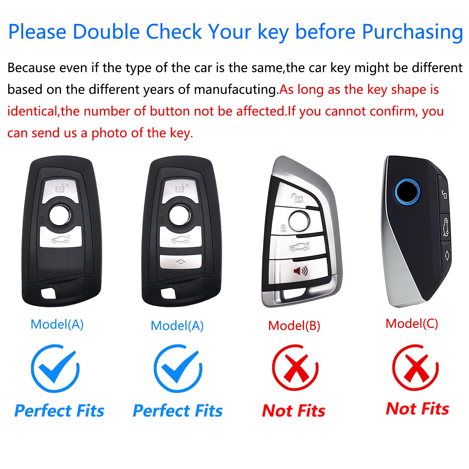 Ocezbiis For Bmw Key Fob Cover,Keychain,Zinc Alloy Protection Car Key Case For X1 X3 X4 X5 X6 1 3 4 5 6 7 Series M3 M5 M6 Gt3 Gt