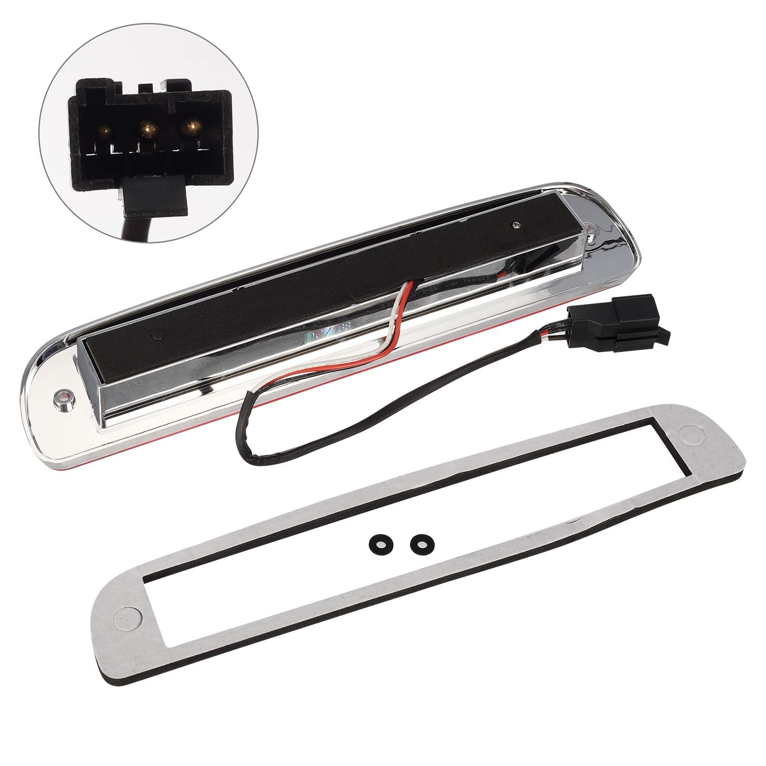 Partsam High Mount Stop Light Third 3Rd Brake Light Replacement For F250 F350 F450 F550 Super Duty 1999 To 2016 / Ranger/B Serie