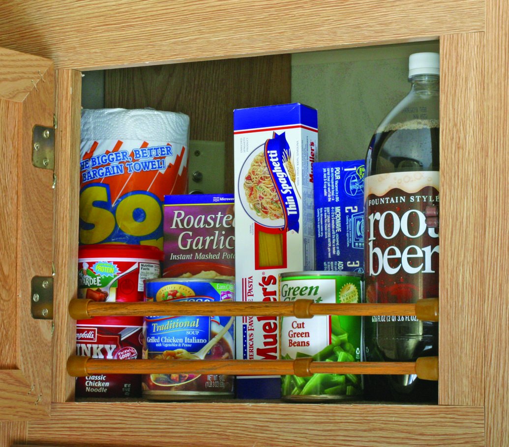 Camco 43833 Oak-Finish Cupboard Bar - 3 Pack