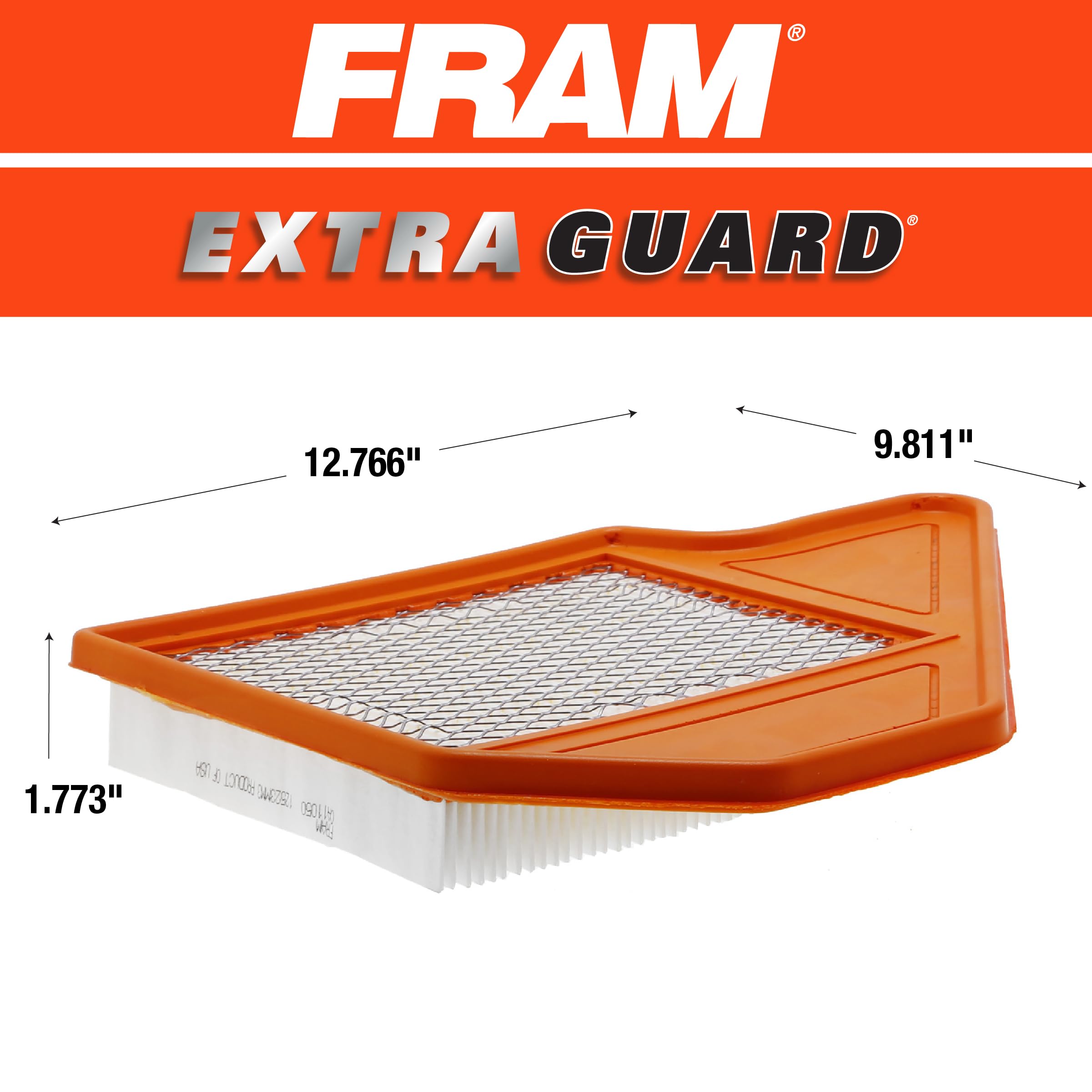 FRAM Extra Guard CA11050 Replacement Engine Air Filter for Select Chrysler, Dodge, Ram and Volkswagen (3.6L) Models, Provides Up