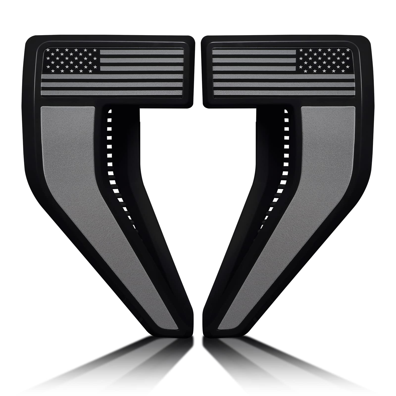 Fender Emblems for F150 2021-2024 Fender Vents Side Vent Cover Black Badges Fender Trim for F150 2022 2023 Accessories,1 Pair