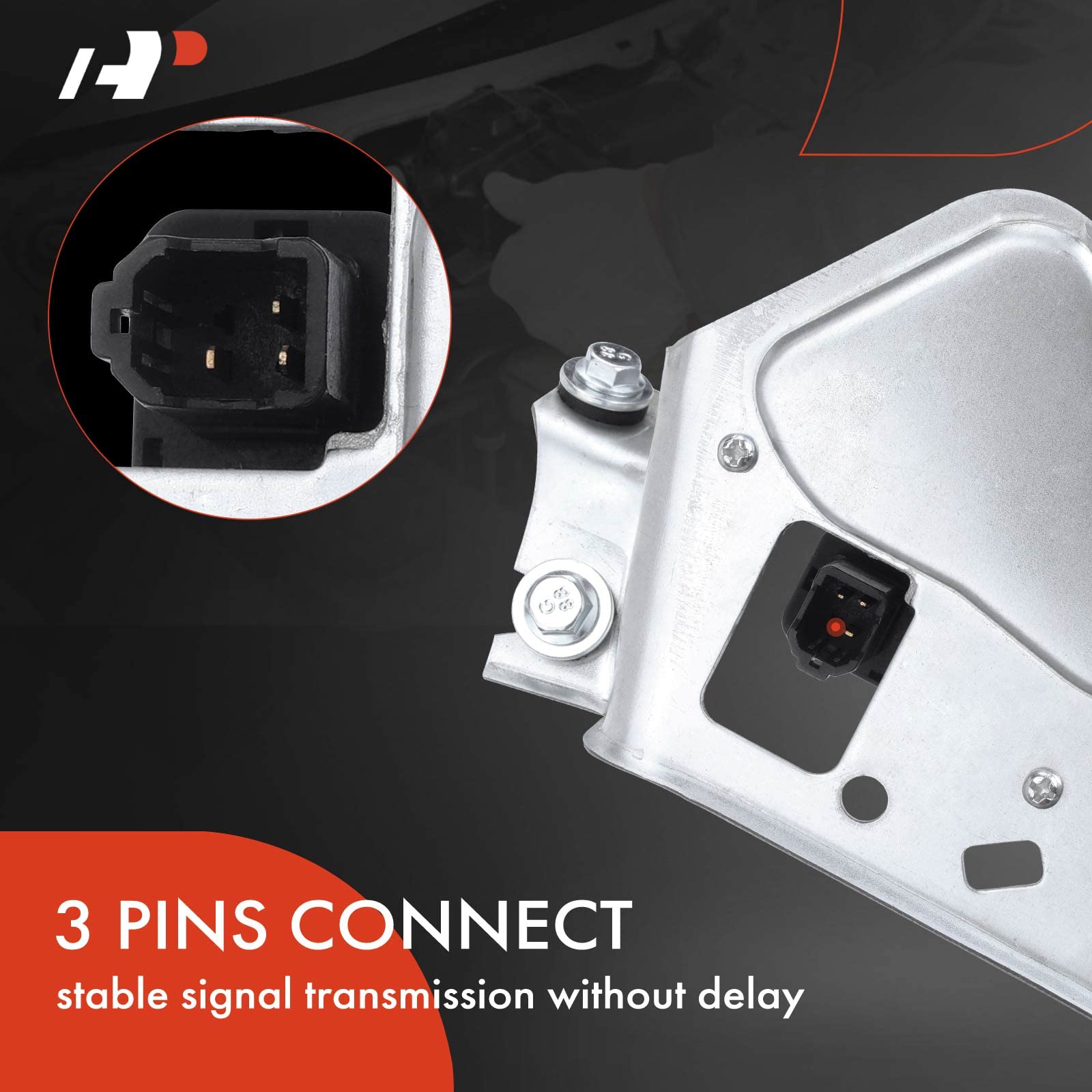 A-Premium Rear Windshield Wiper Motor Compatible with Honda CR-V 2012 2013 2014 2015 2016, Sport Utility, 3-Pin, Replace# 76710T