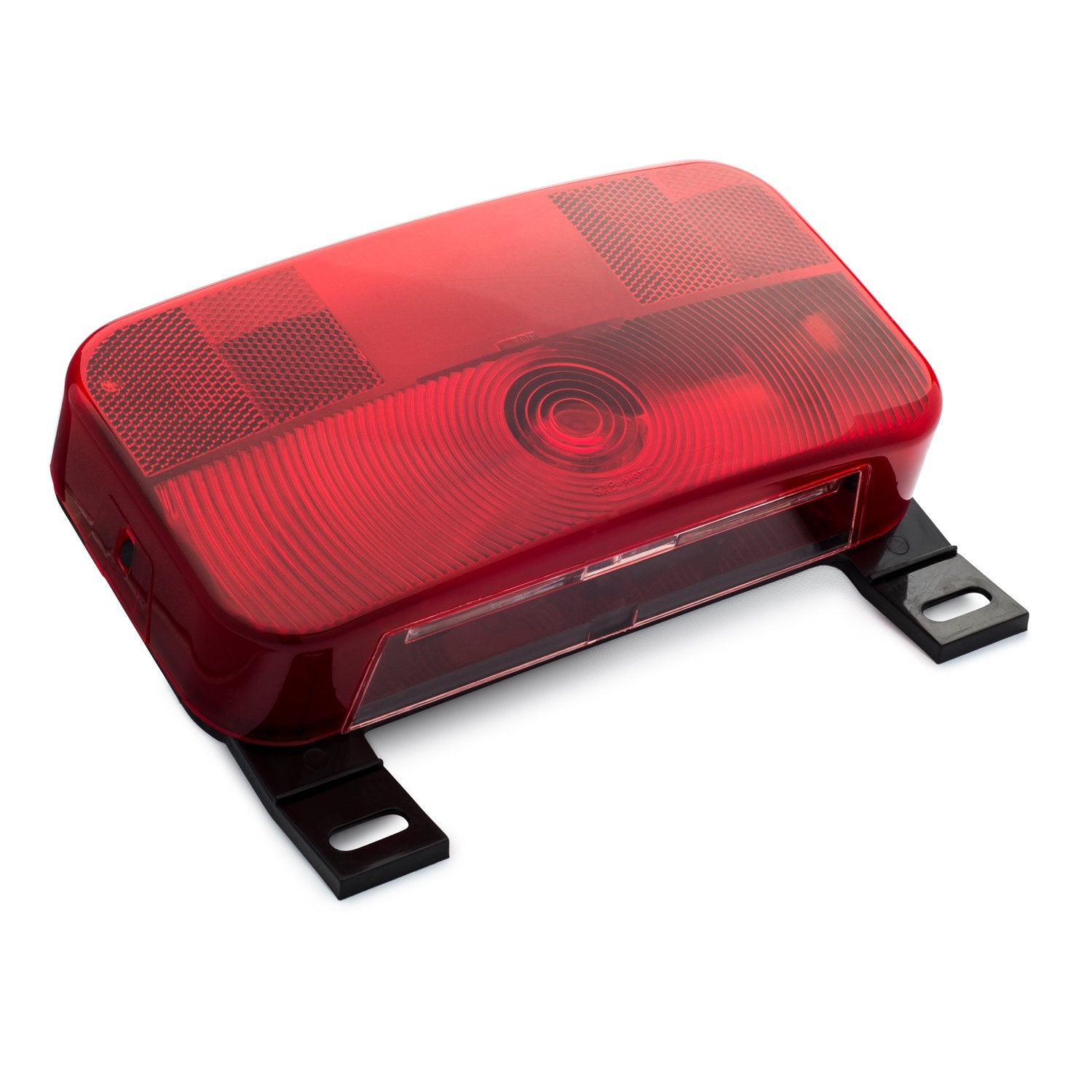 Lumitronics Red Surface Mount Light, License Bracket and License Light, Stop/Turn/Tail for RV, Trailer, Camper, 5th Wheel, Motor