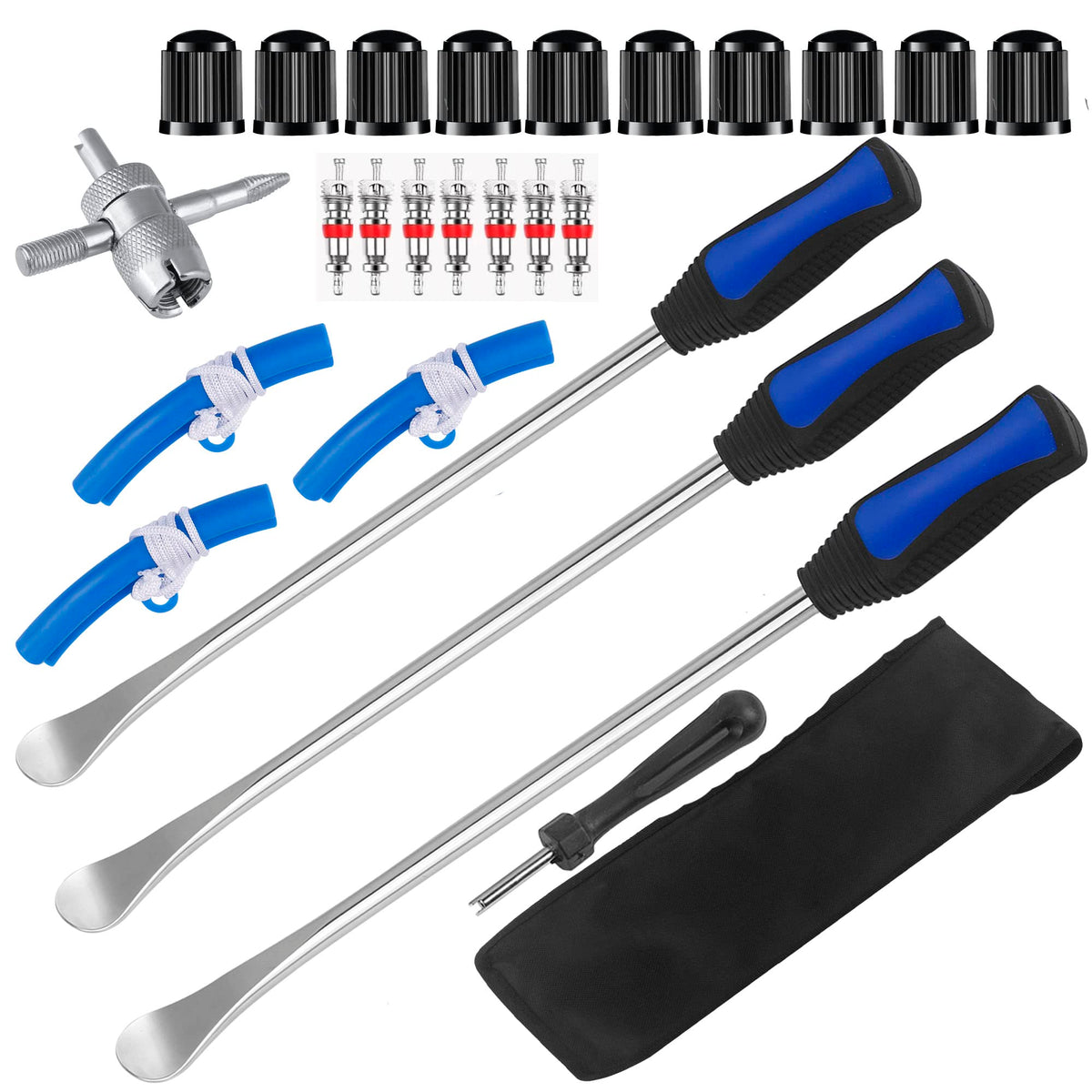 14.5''Tire Spoons Motorcycle Dirt Bike Tire Changing Tools Iron Set ,Tire Spoon Levers Tire Changer Kit For Atv Lawn Mower With
