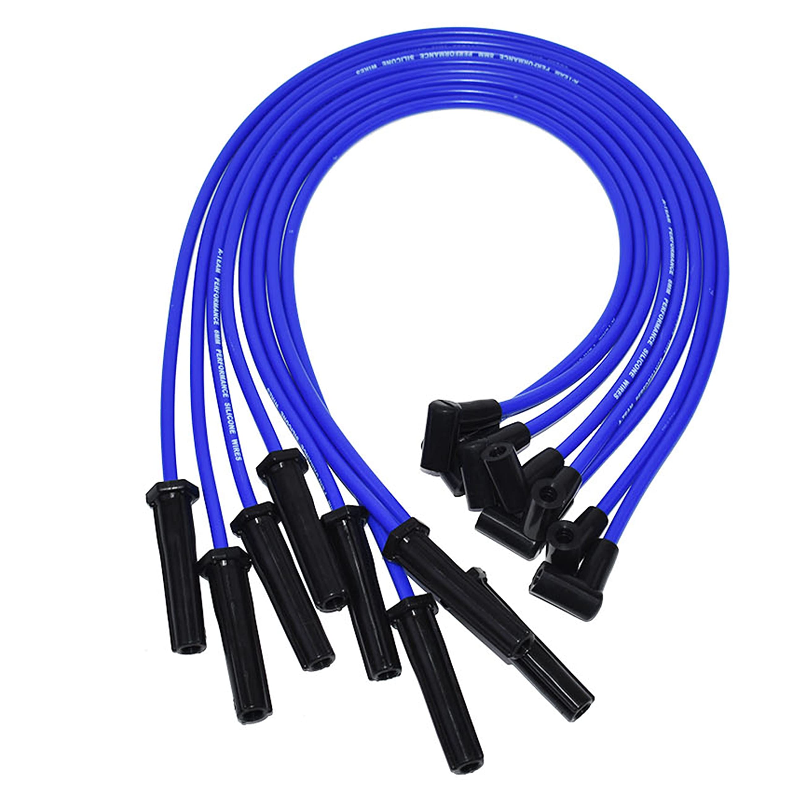 A-Team Performance - Silicone Spark Plug Wires Set BBF FE Big Block - Compatible with Ford Valve Cover 332 351C 351M 352 360 361