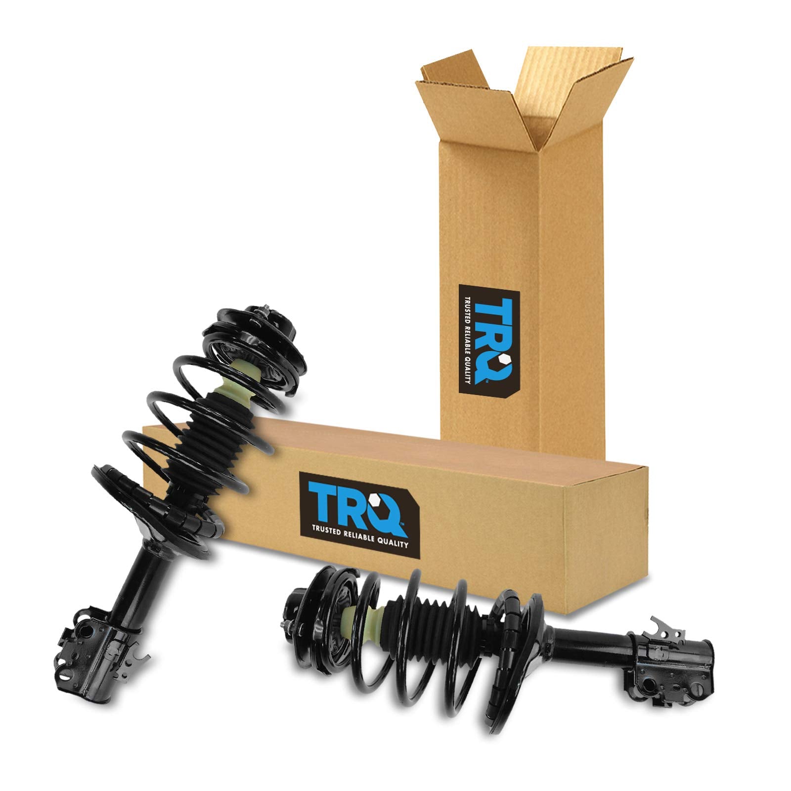 Trq Front Strut & Coil Spring Assembly Set Driver & Passenger Sides Compatible With 92-94 Lexus Es300 Toyota Camry