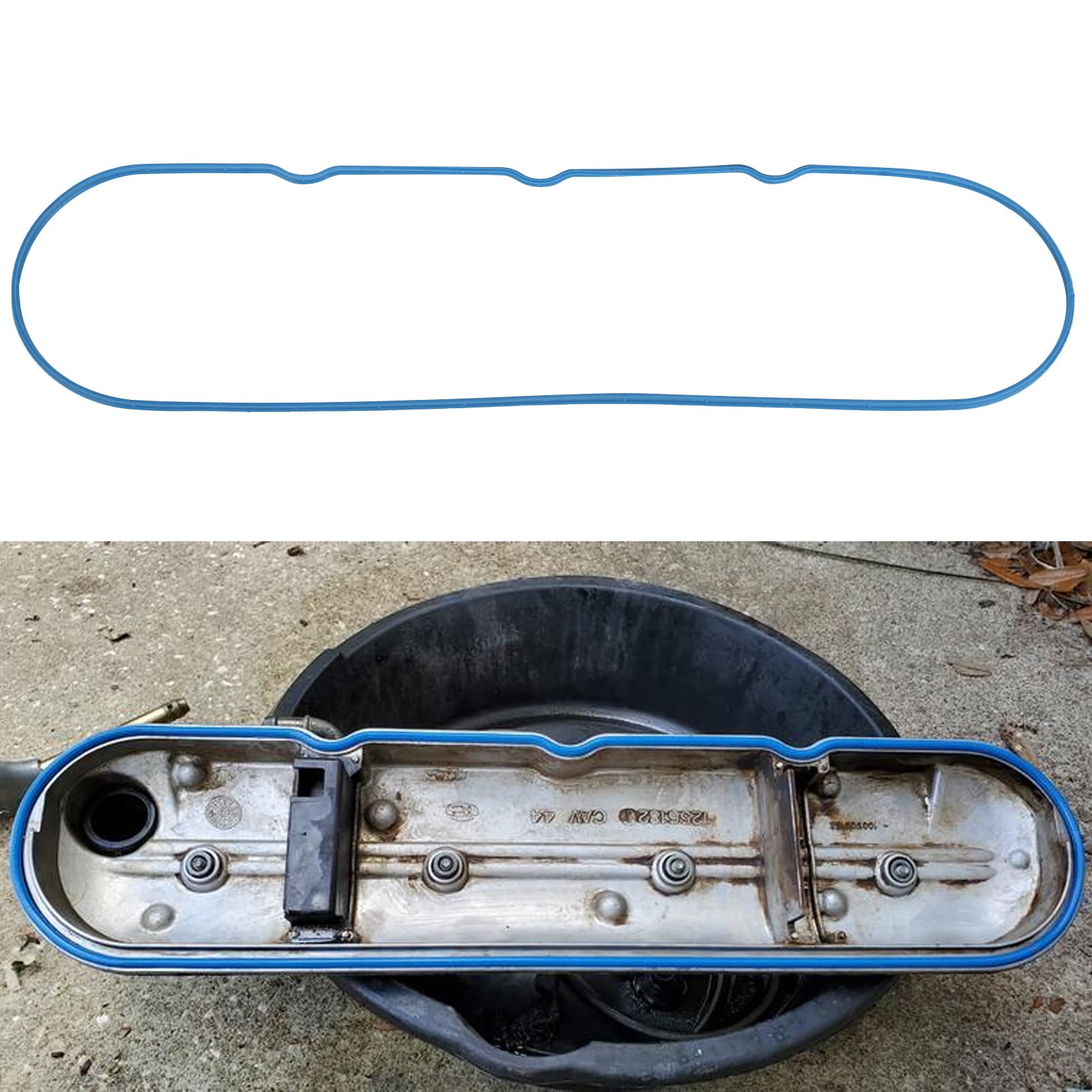 ZONFANT Valve Cover Gasket Set, Compatible With 4.8L 5.3L 6.0L 6.2L Chevy Avalanche, Silverado, Suburban, Tahoe, Express, GMC Si