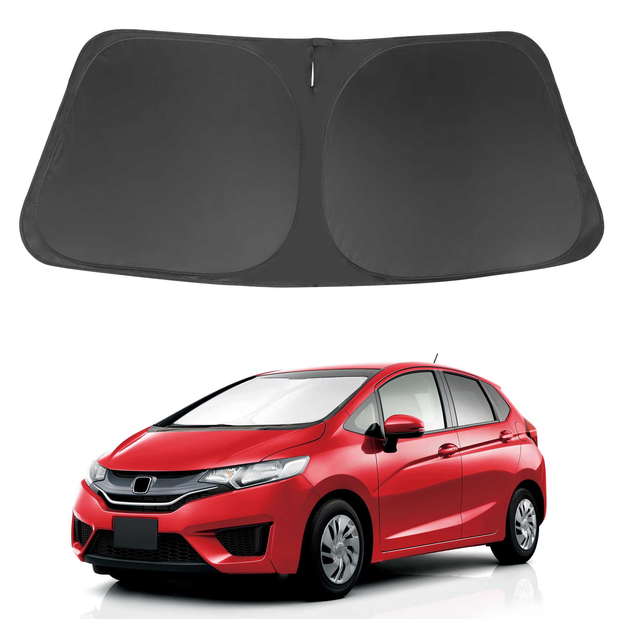 Windshield Sun Shade Compatible With Honda Fit 2015-2020 Accessories Custom Fit Sunshade Foldable Front Sun Visor Protector Bloc