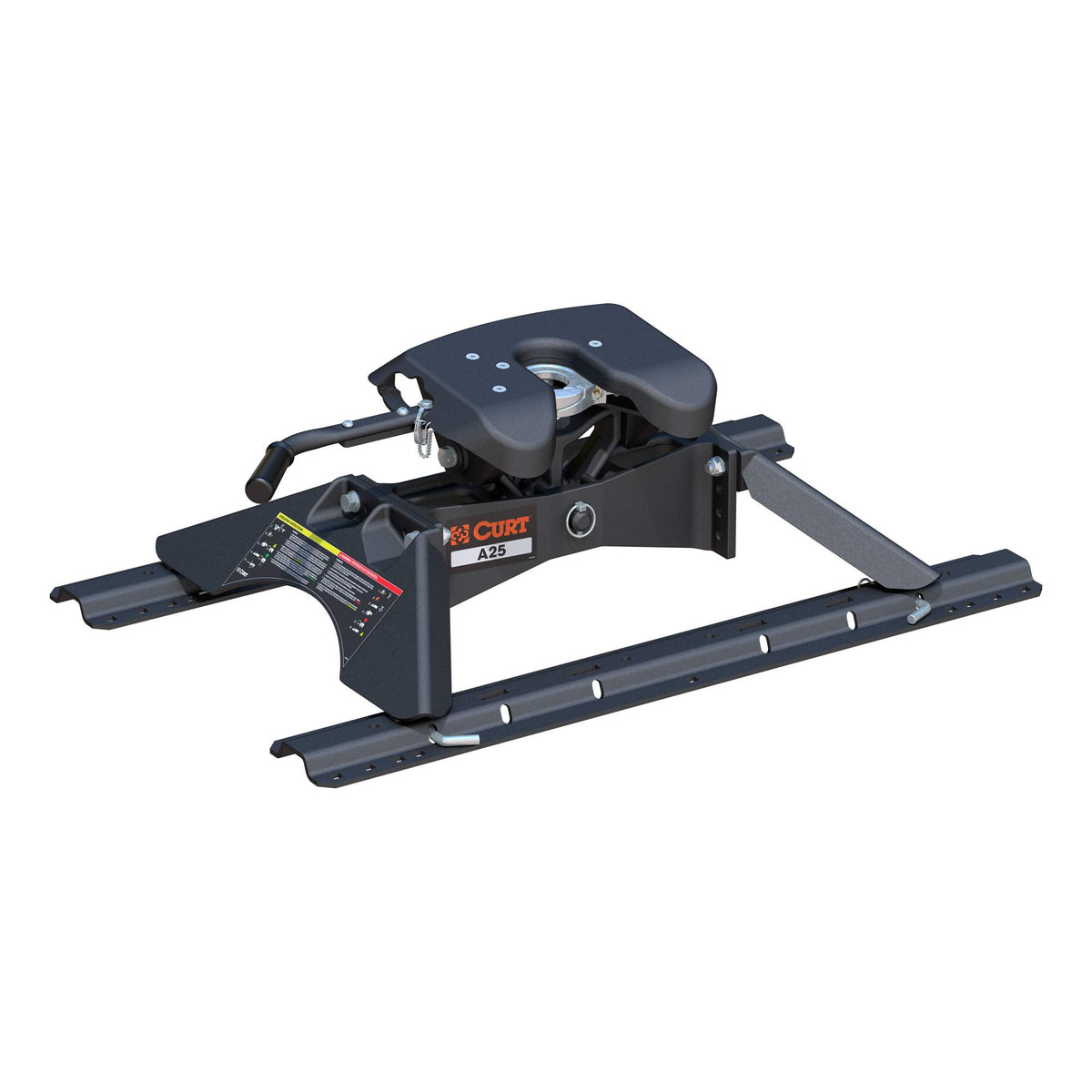 Curt 16181 A25 5Th Wheel Hitch With Base Rails, 25,000 Lbs