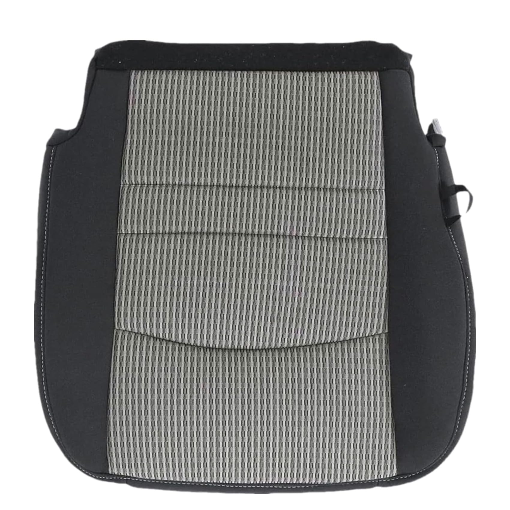Priprilod Cloth Gray/Black Passenger Side Bottom Replacement Seat Cover Compatible with Dodge Ram 1500 2500 3500 4500 5500 SLT 2