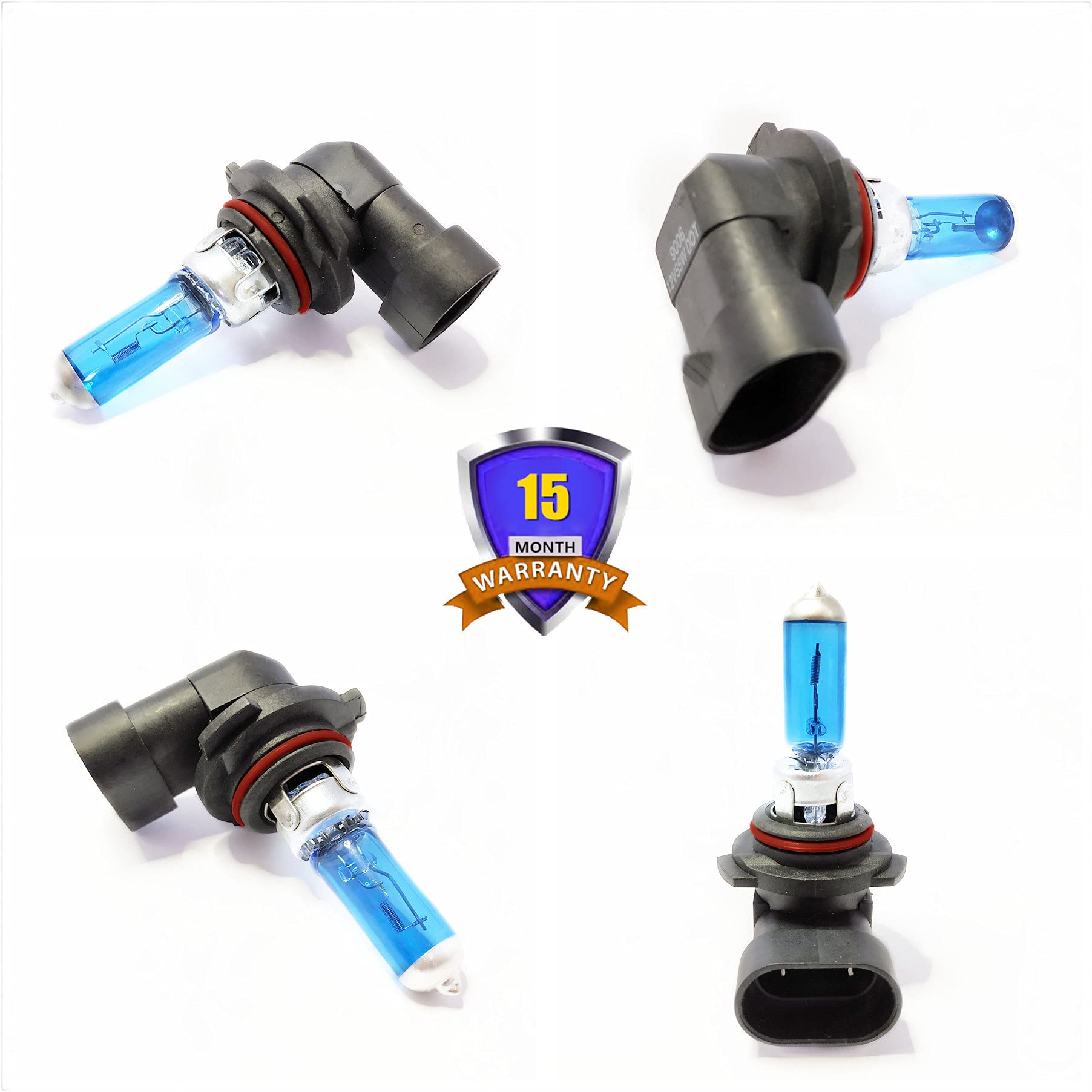 Vexoneye 9006/Hb4 Halogen Headlight Bulb 12V 51W White 5000K Light Bulbs Headlamp Super Bright