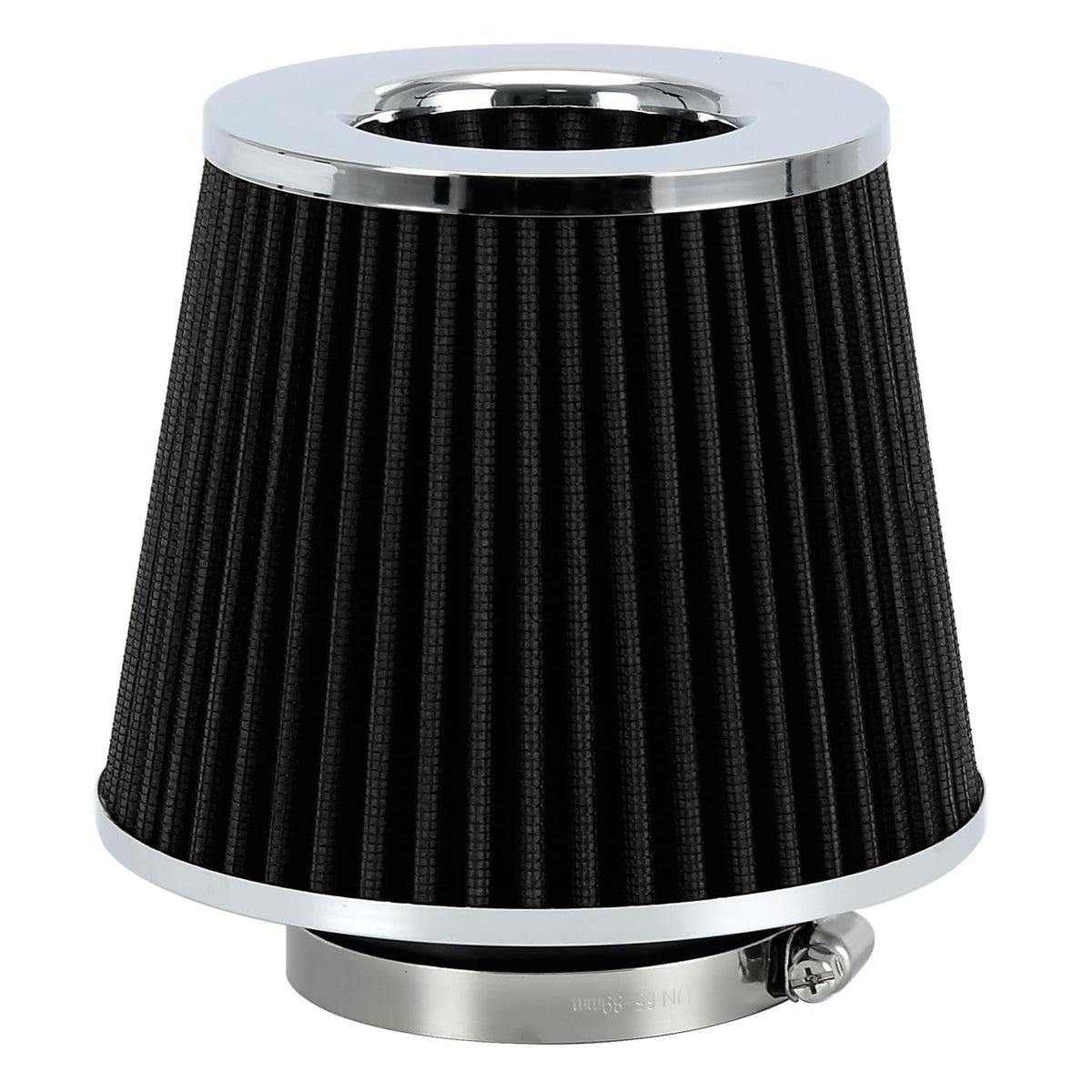 Ptnhz Universal Black 3'' 76Mm High Flow Cold Air Intake Cone Air Filter Power Intake Air Inlet System Air Cleaner