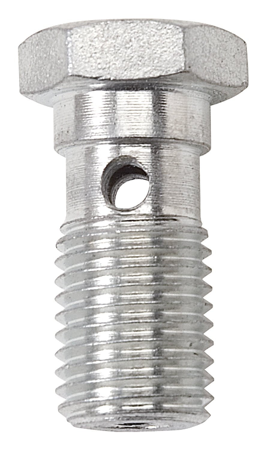 Edelbrock 640650 Banjo Bolt 3/8-24 Clear Zinc Plated