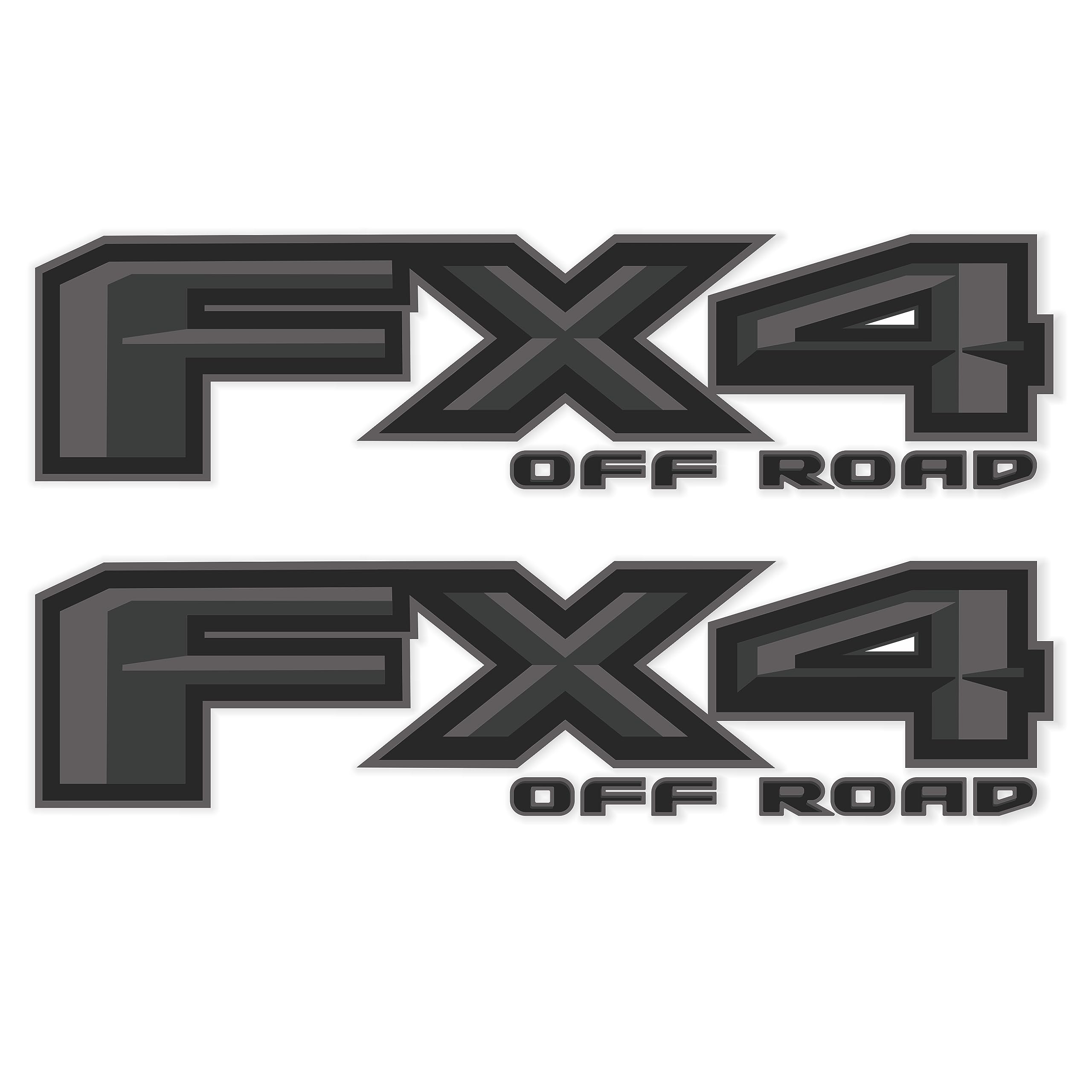 Fx4 Off Road Decal Replacement Sticker F150 Bedside F Truck Super Duty F250 F350 F450 (2015-2018) (Premium Series (Black And Met