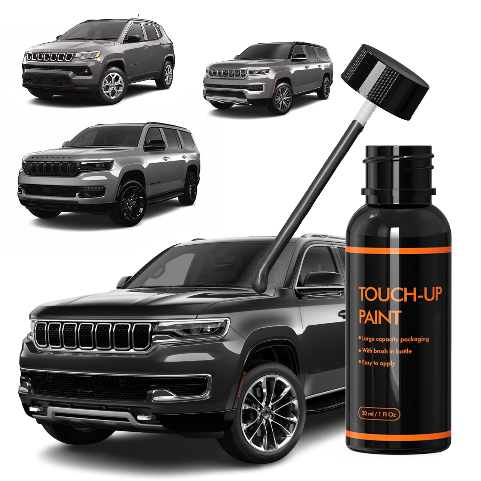 Xtryfun Pas/Was Baltic Gray Touch Up Paint For Jeep, Diy Car Paint Scratch Repair Kit, Automotive Paint, Quick & Easy Fix Scratc