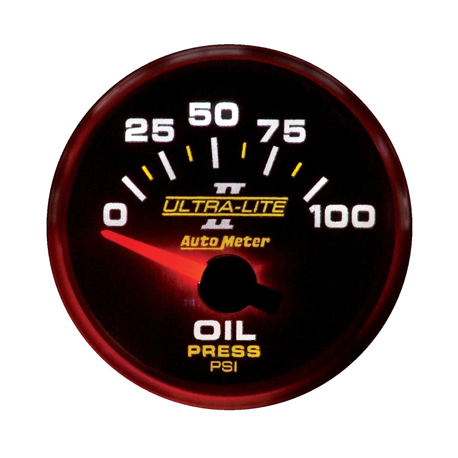 Auto Meter 4927 Ultra-Lite Ii 2-1/16 0-100 Psi Short Sweep Electric Oil Pressure Gauge