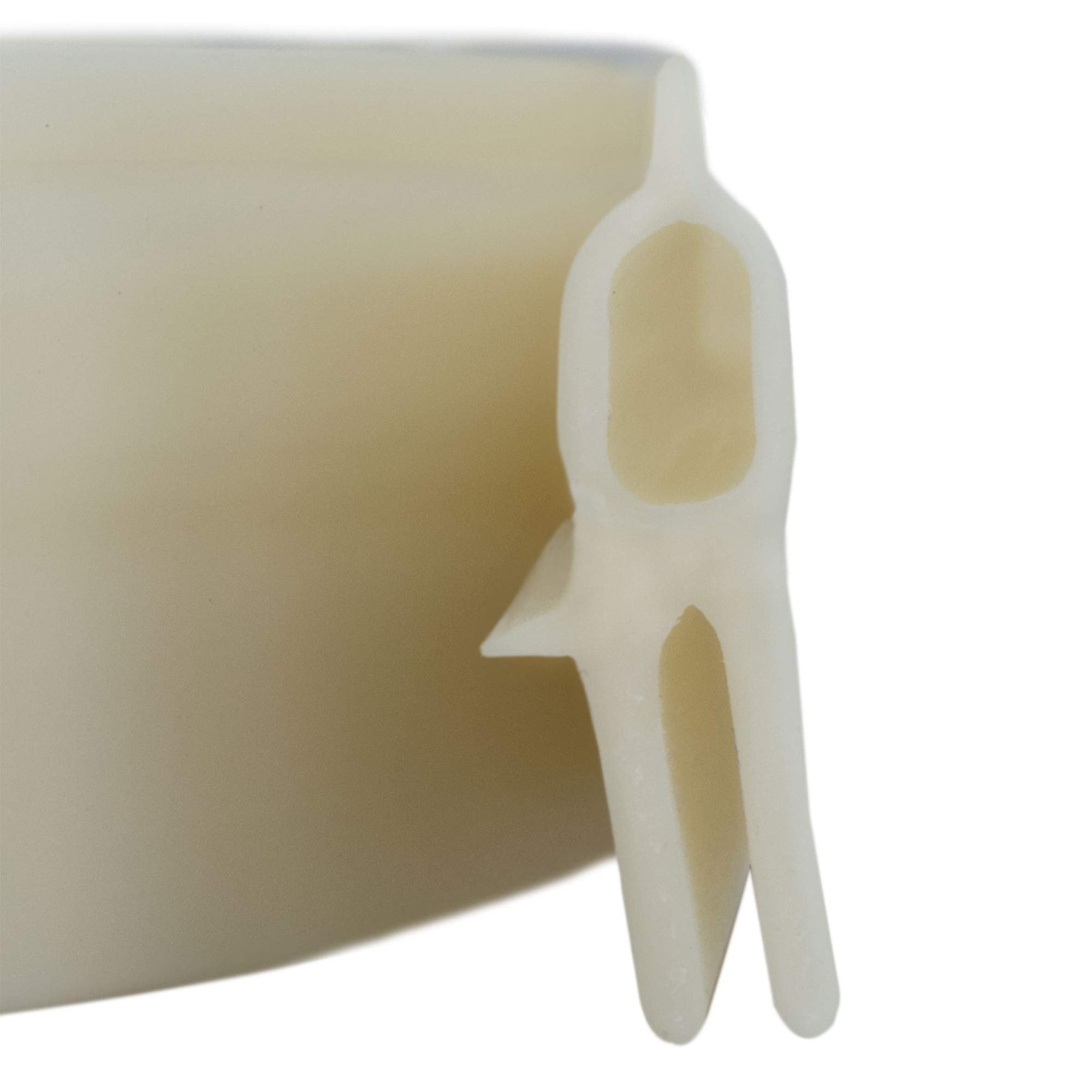 Recpro Rv Roof Vent Seal White Vinyl | 51'' Rv Seal Replacement For Ventline, Hengs And Camco Roof Vents Made In Usa (1 Pack)