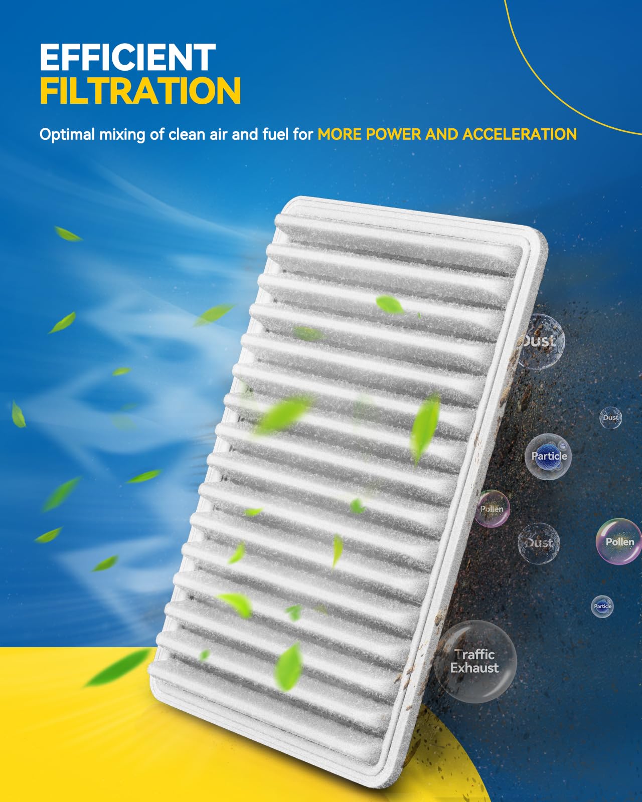 Philtop Engine Air Filter Ca9492 For Chevrolet Malibu 2.4L 2008-2012, Equinox 3.4L 2005-2009, Malibu 3.6L 2008-2012, Equinox 3.6