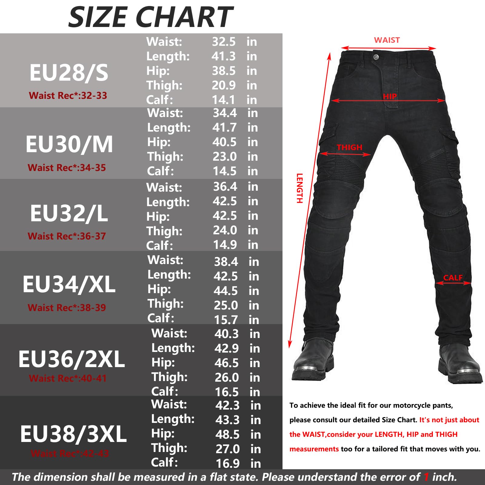 LOMENG Motorcycle Pants Motorbike Riding Denim Jeans Biker Motocross Pants with CE Removable Armored for Men Khaki XL