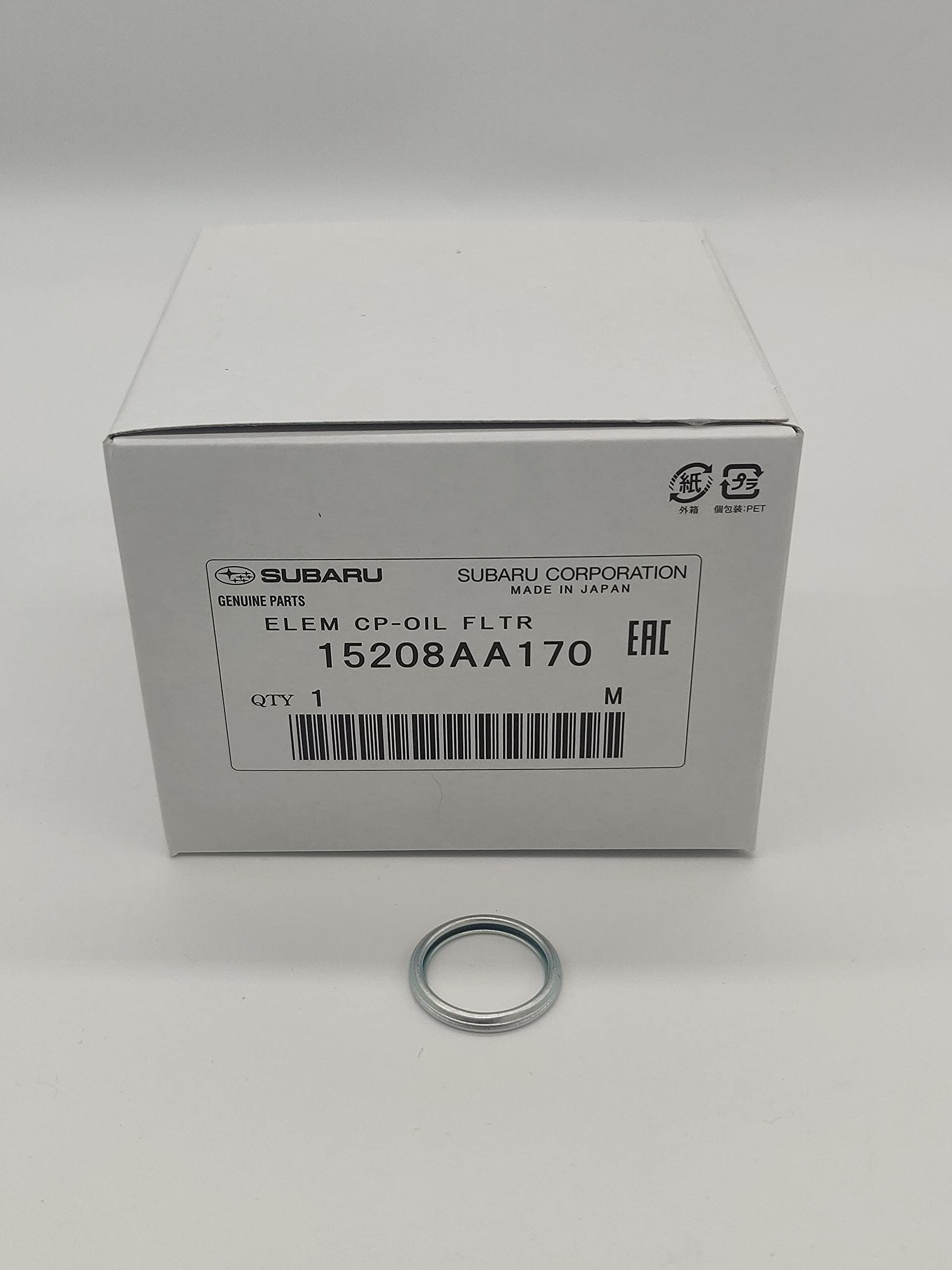 Genuine Subaru Wrx Oil Filter & Crush Washer - 15208Aa170 & 803916010