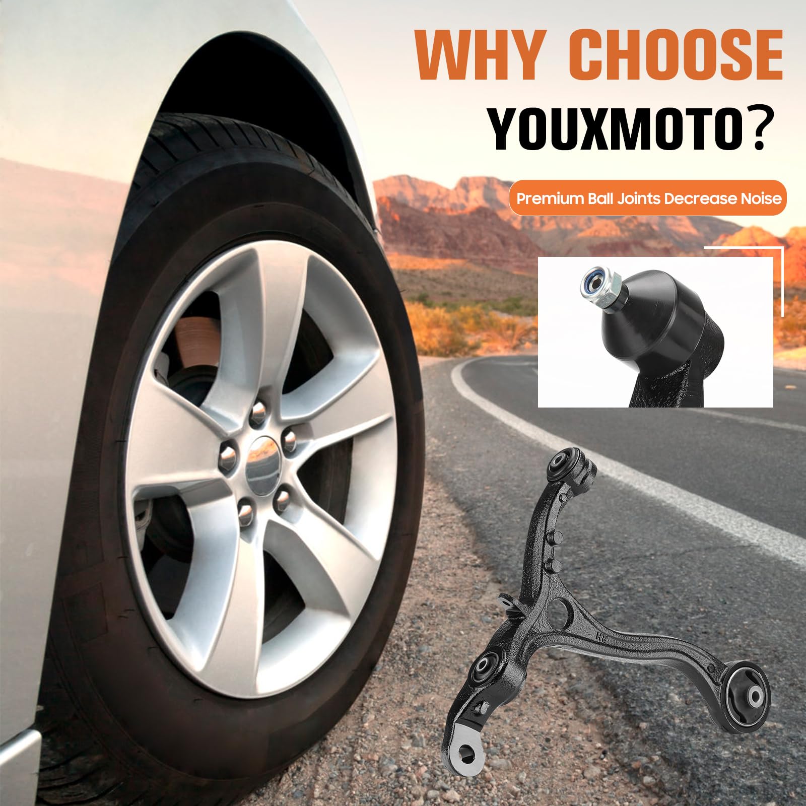 4Pcs Front Lower Driver & Passenger Control Arms Suspension Kits Fit For Acura Tsx 2009-2014, Fit For Honda Accord 2008-2012