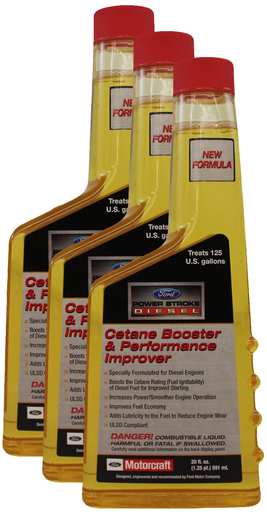 Genuine Ford Accessories (Pm-22-A) Ulsd Compliant Cetane Booster And Performance Improver - 20 Oz. (Pack Of 3)