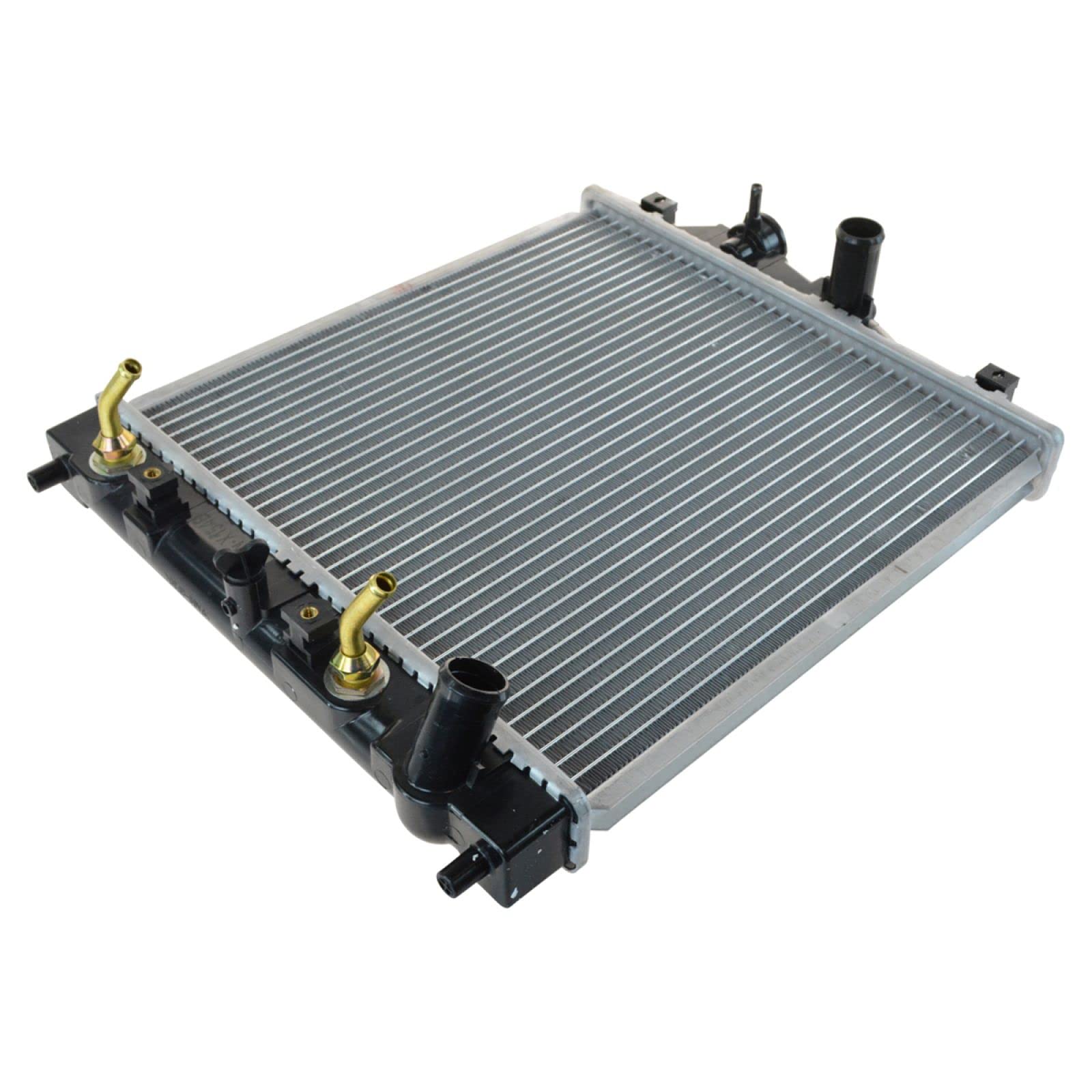 Trq Radiator Assembly Aluminum Core Compatible With 92-00 Honda Civic 93-97 Civic Del Sol Cu1290 Ho3010123 Ho3010125 Ho3010126 H