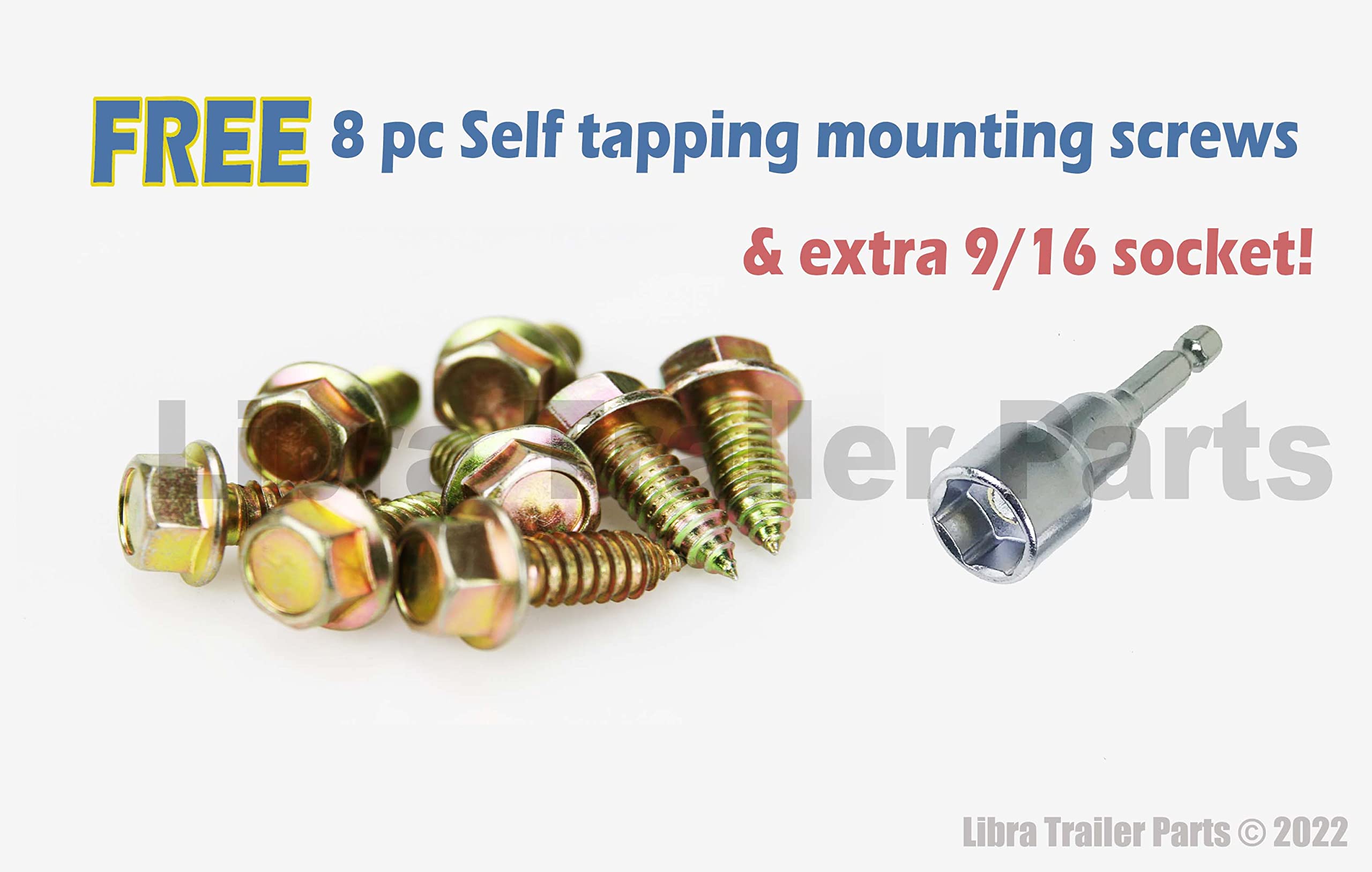 Libra Set 2 Libra True Hd 9000# 24'' Rv Trailer Stabilizer Leveling Scissor Jacks W/Dual Power Drill Sockets & Full Installation