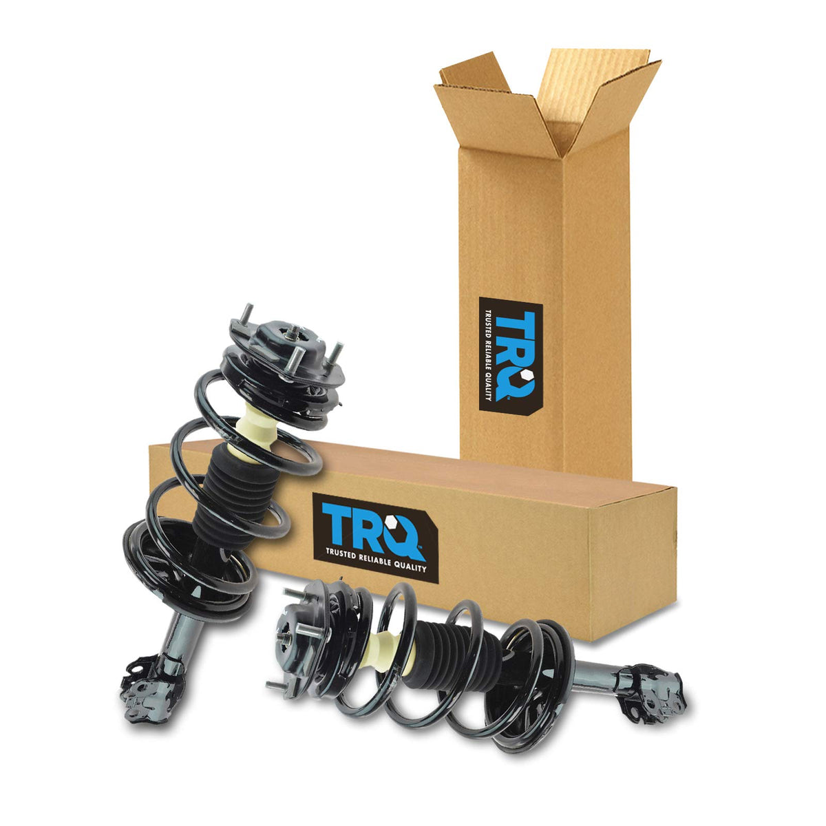 Trq Front Strut & Coil Spring Assembly Set Driver & Passenger Sides Compatible With 01-03 Toyota Highlander
