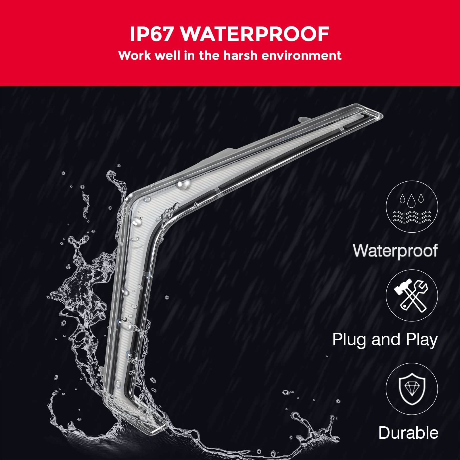 KEMIMOTO Fang Lights Accent Lights Compatible with Polaris RZR 1000 XP XP4 Turbo S 2024 2023 2022 2021-2019 Accessories OEM 2884871 IP67 LED Turn Signal Street Legal Light 2 pcs