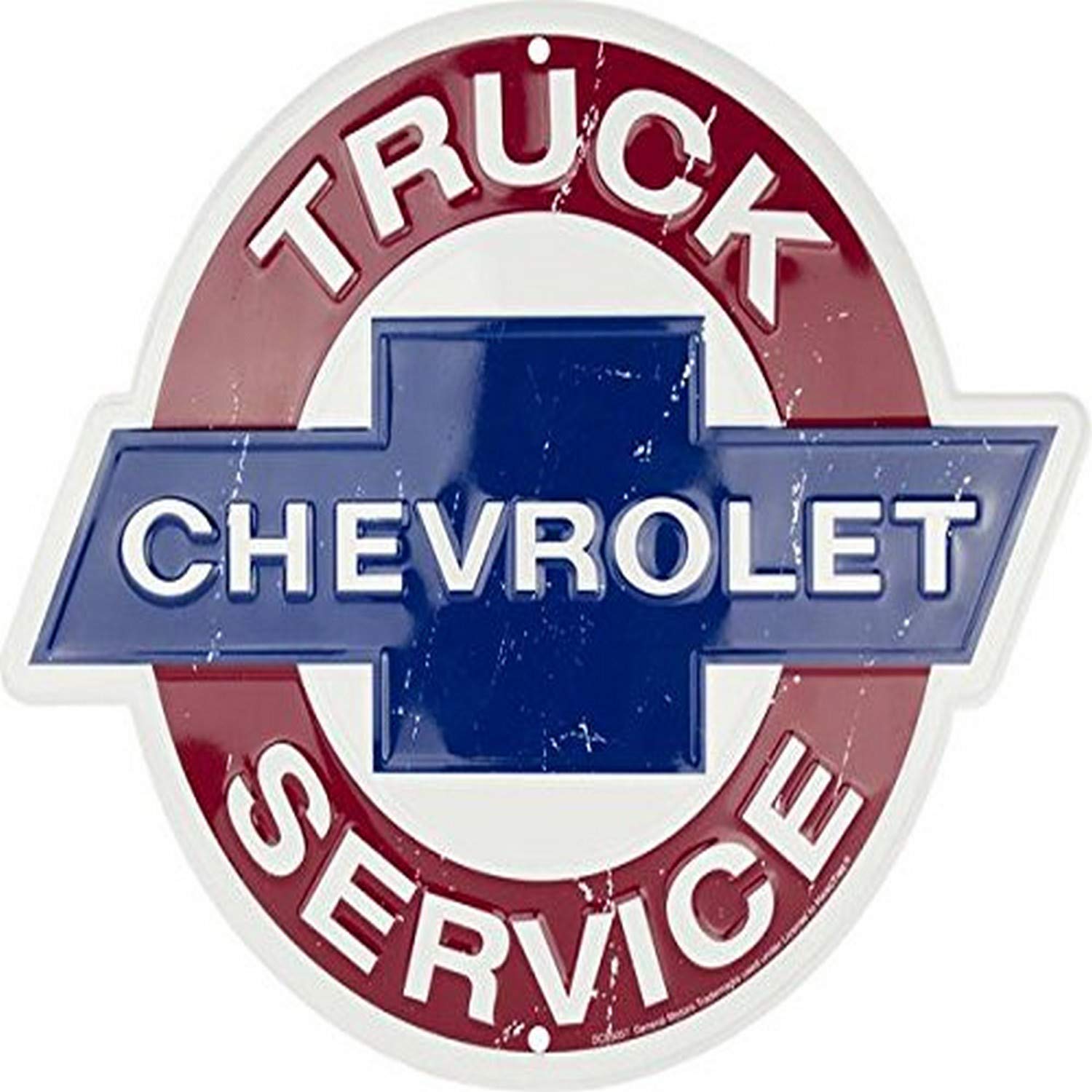 Chevrolet Truck Service Aluminum Nostalgia Sign