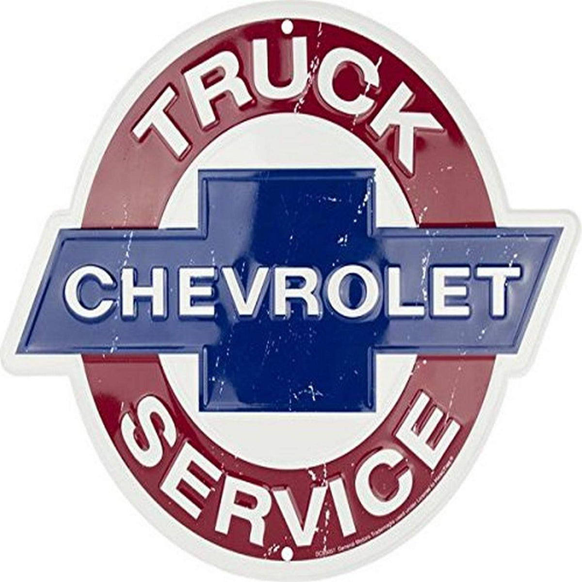 Chevrolet Truck Service Aluminum Nostalgia Sign