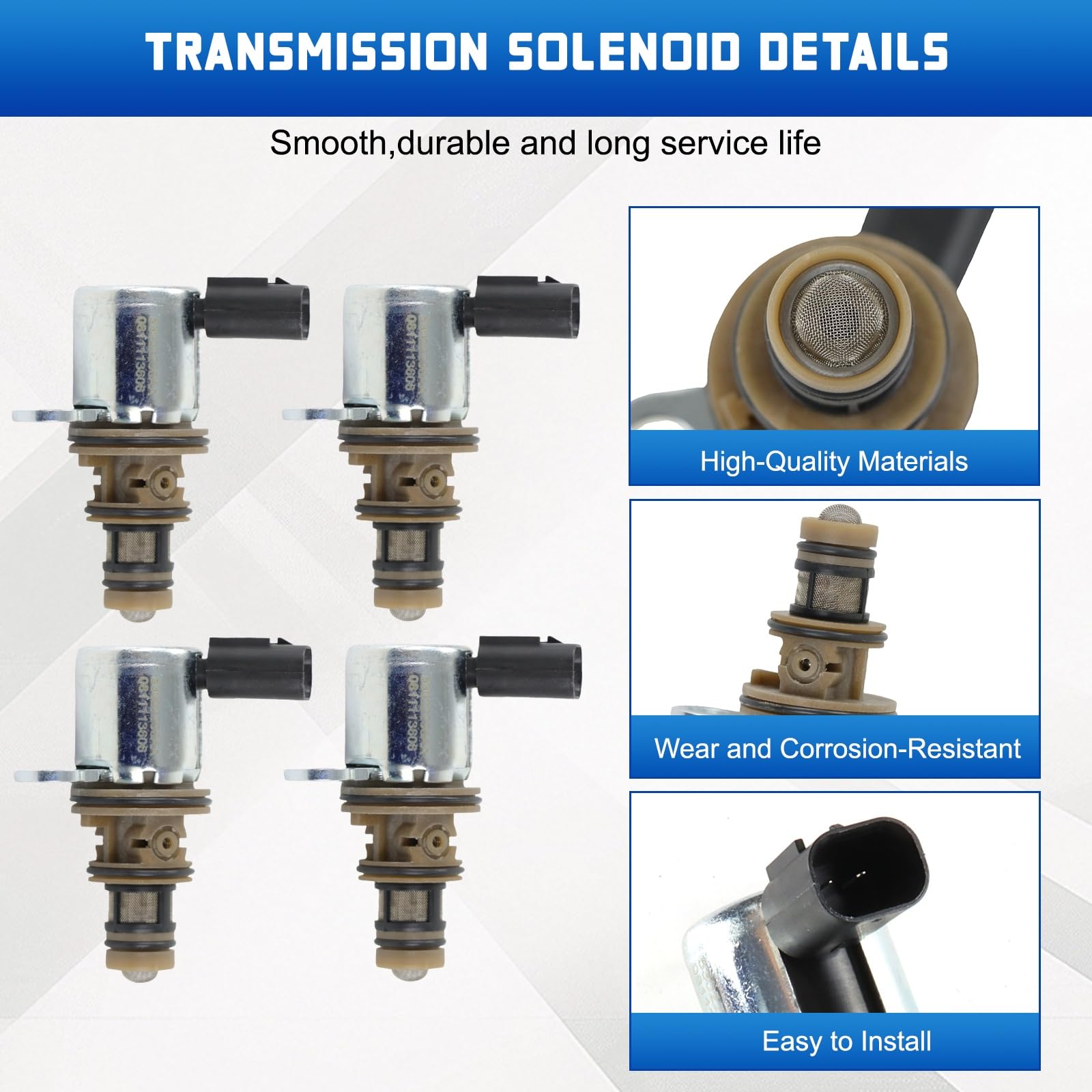 Kessocco 4pcs 53022298AA Engine Multiple Displacement Solenoid 916592XD 3N2001 MDS Solenoid Replacement for Chrysler 300 Challen