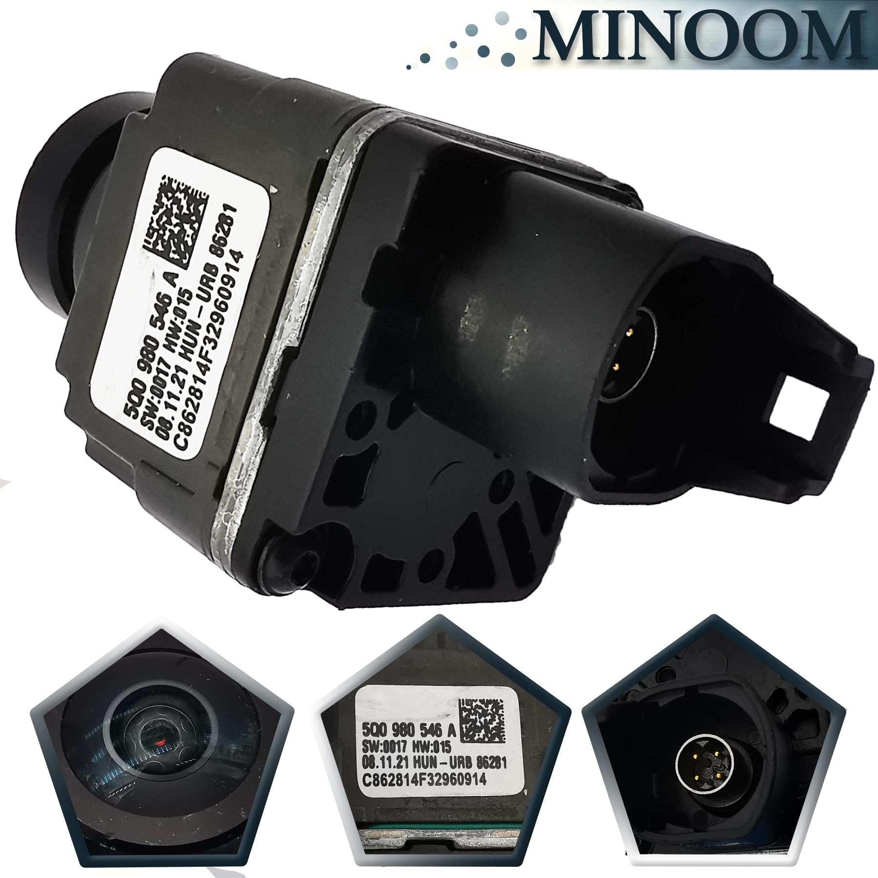 Minoom 5Q0980546A Front View Backup Parking Camera 360 Environment Surround Camera Replacement For Audi A4 A5 Q3 Q5 S4 S5 Bentle