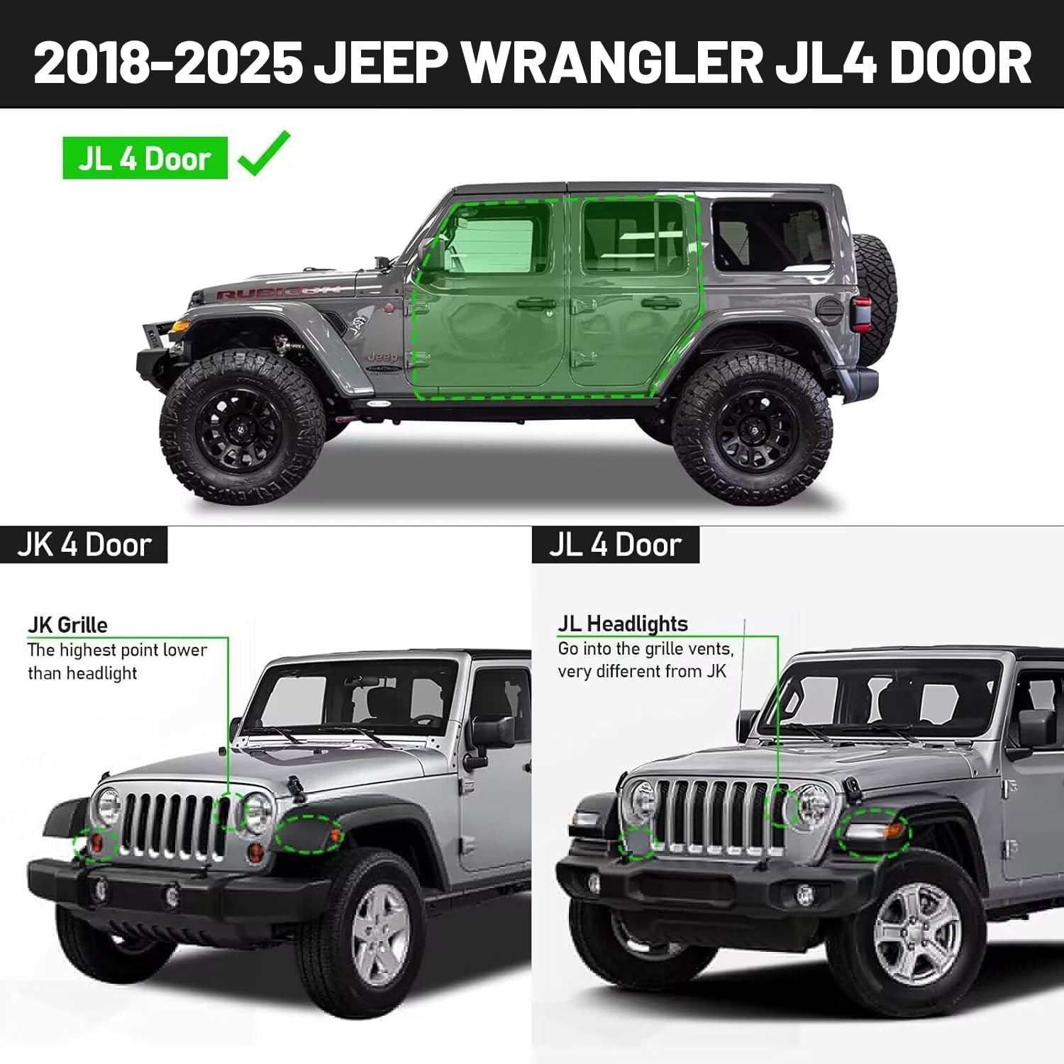 Smanow Running Boards Compatible With 2018-2025 Jeep Wrangler Jl 4 Door. Wrangler Jl Running Boards Step Bars And Black Side Steps Step Bars.