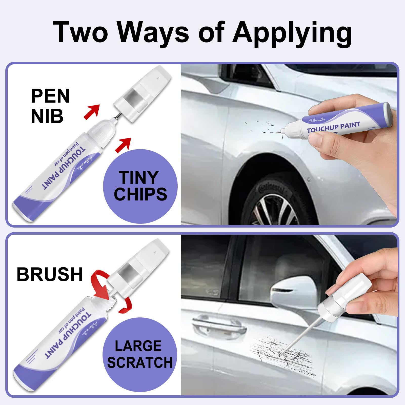 Midnight Silver Metallic (PMNG) Touch Up Paint for Tesla-Exact Match-Chips and Nicks TouchUp Paint Pen Scratch Repair Car Access