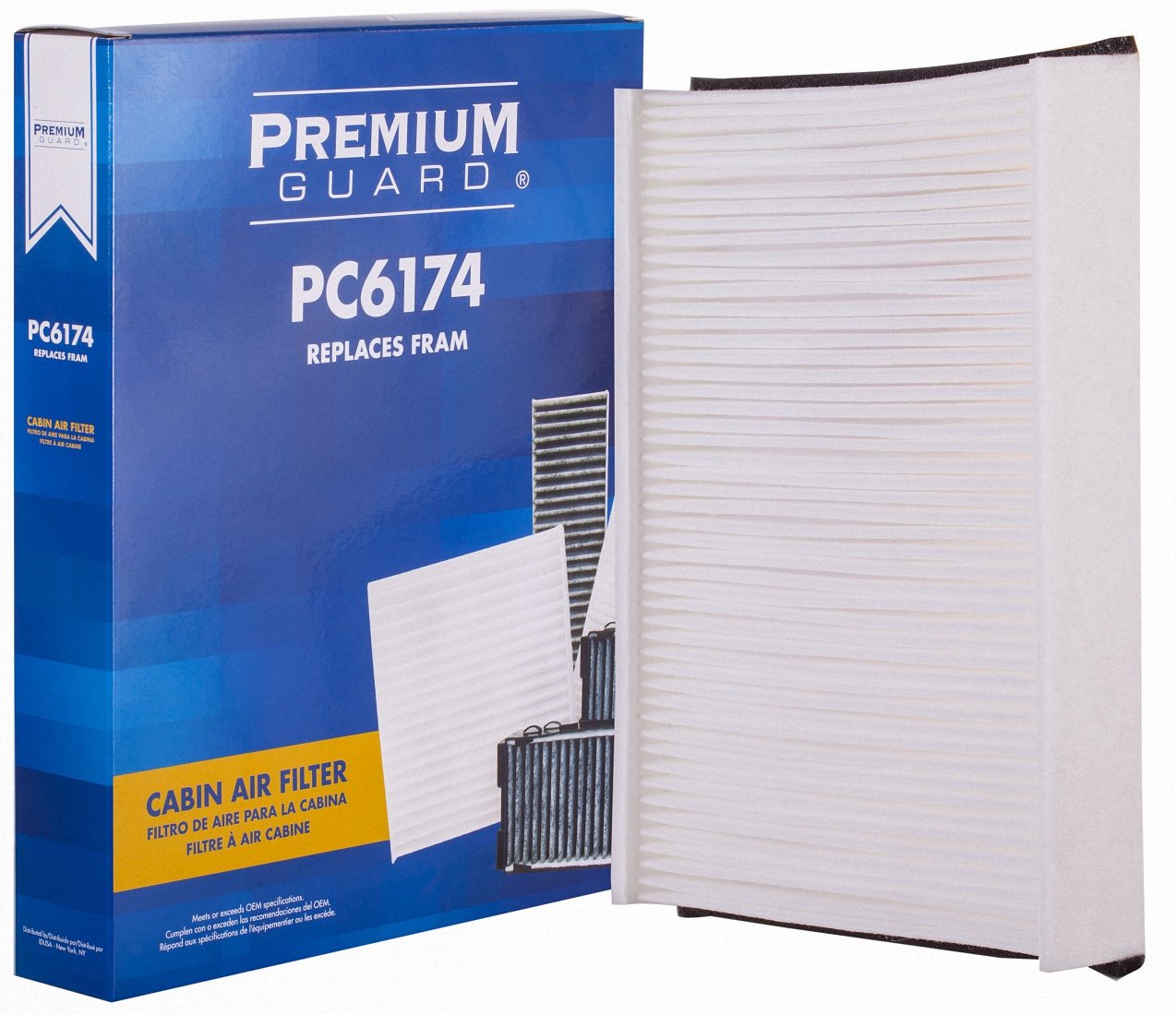 PG PC6174 Cabin Air Filter| Fits 2023-14 Ford Transit Connect, 2022-17 GT, 2022-14 Transit Connect, 2019-13 Escape, 2016-14 Transit Connect