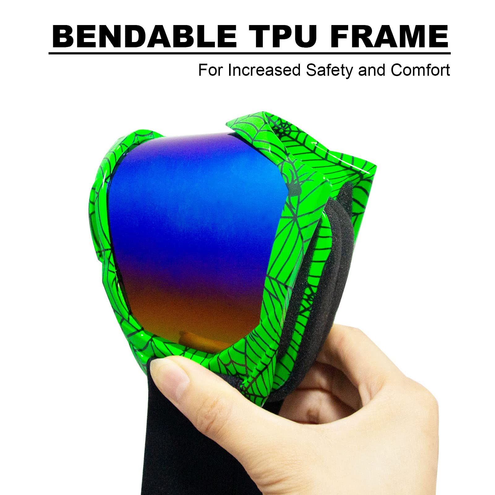 Dirt Bike Goggles Motorcycle Goggles Atv Goggles Motocross Riding Goggles Uv400 Otg Offroad Goggle Mx Helmet Racing Four Wheeler