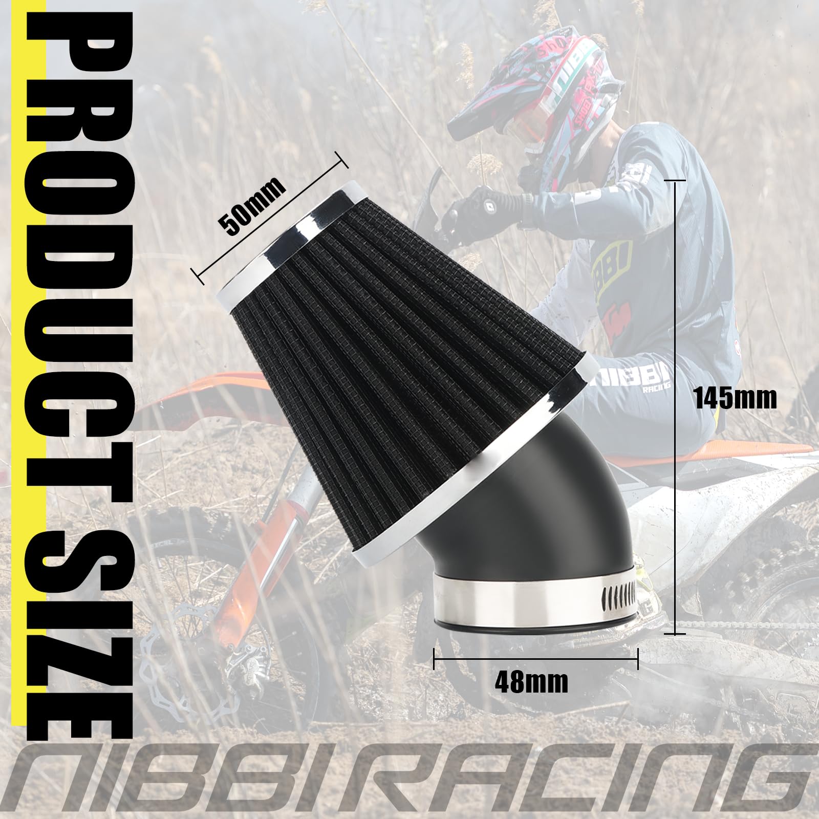 NIBBI PE22 22mm Carburetor Kit with Jets for 110cc 125cc Dirt Bike Pit Bike Apollo TaoTao Lifan Kayo SSR