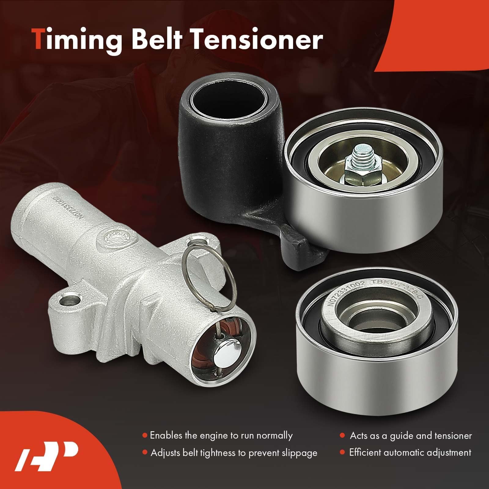 A-Premium Timing Belt Kit With Water Pump Compatible With 03-18 Honda Accord Crosstour Pilot Odyssey Ridgeline Acura Mdx Rdx Rl Tl Tsx Zdx Saturn Vue 3.0L 3.2L 3.5L 3.7L V6 19200Rdvj01 Tkh002 Tckwp329