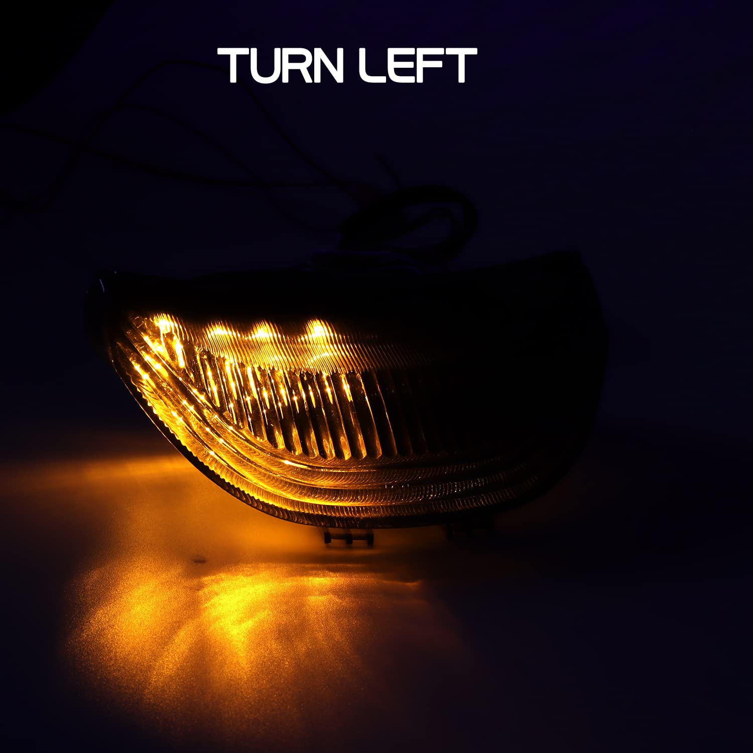 Dtr2017 Smoked Atv Led Tail Light, 12V Motorcycle Brake Light With Led Turn Signals Compatible With 2003-2006 Honda Cbr600Rr, 2004-2007 Cbr1000Rr