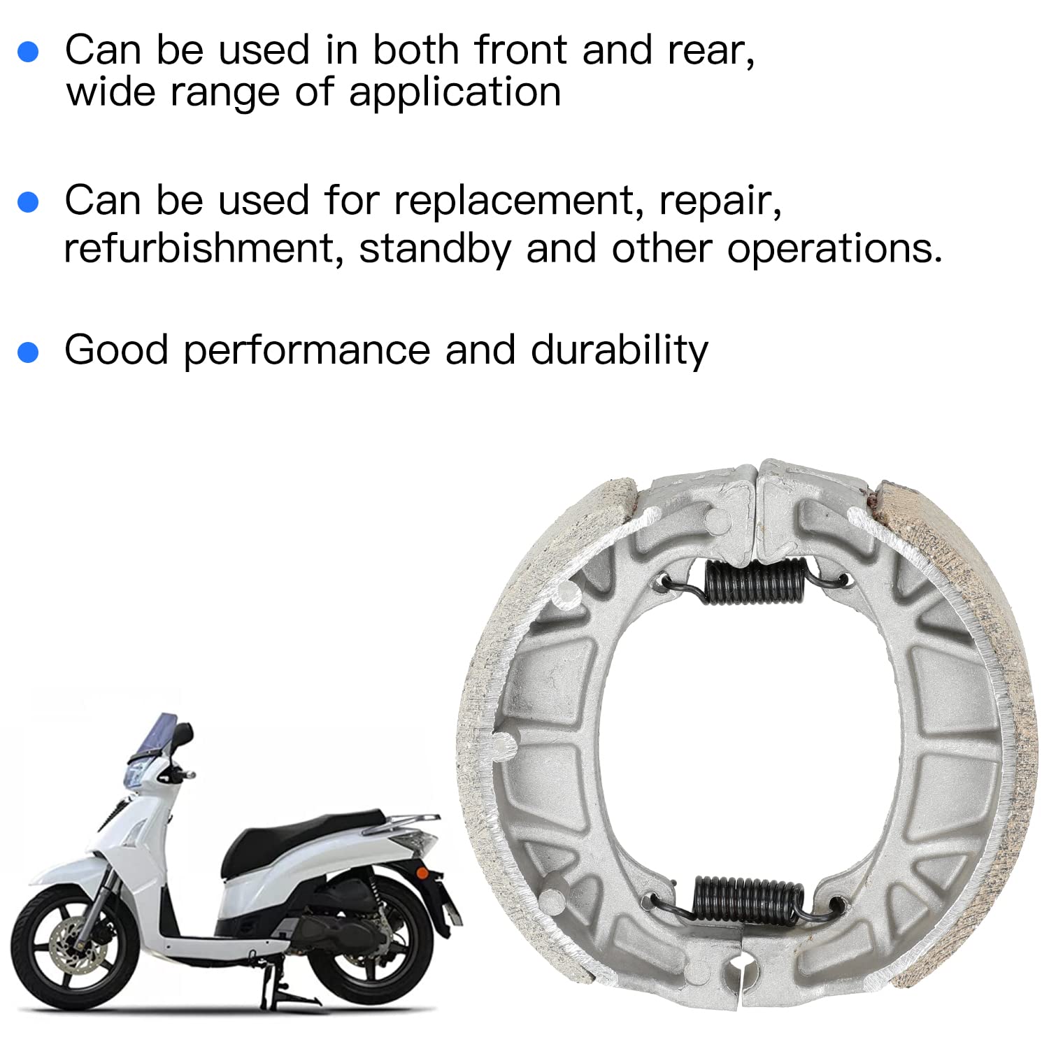 YOXUFA Mini Bike Drum Brake Pads Shoes for Coleman CT200U BT200X CT200U-EX Baja Warrior MB200 Predator 212cc 196cc CRF70 GY6 49c
