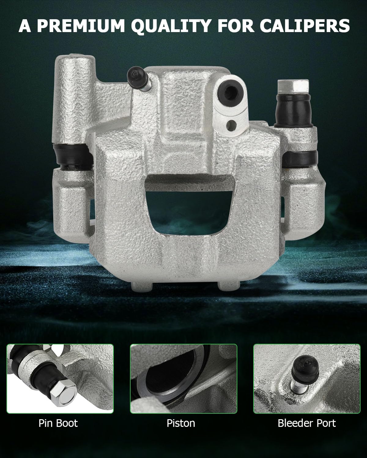 Scitoo 19B2950 19B2951 Rear Left & Right Disc Brake Calipers Assembly W/Bracket For Scion For Tc 2005-2010