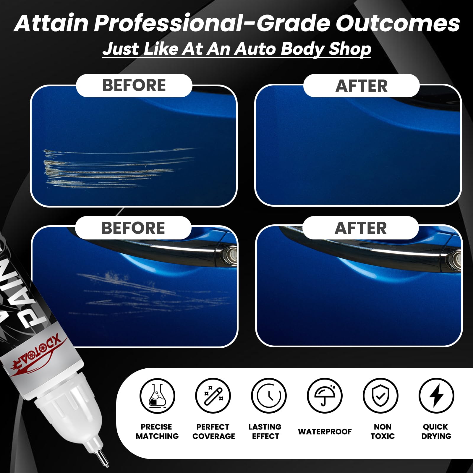 Sky Blue Touch Up Paint For Cars, Color Accurate Car Touch Up Paint, Professional Automotive Paint Scratch Repair, Lasting Auto